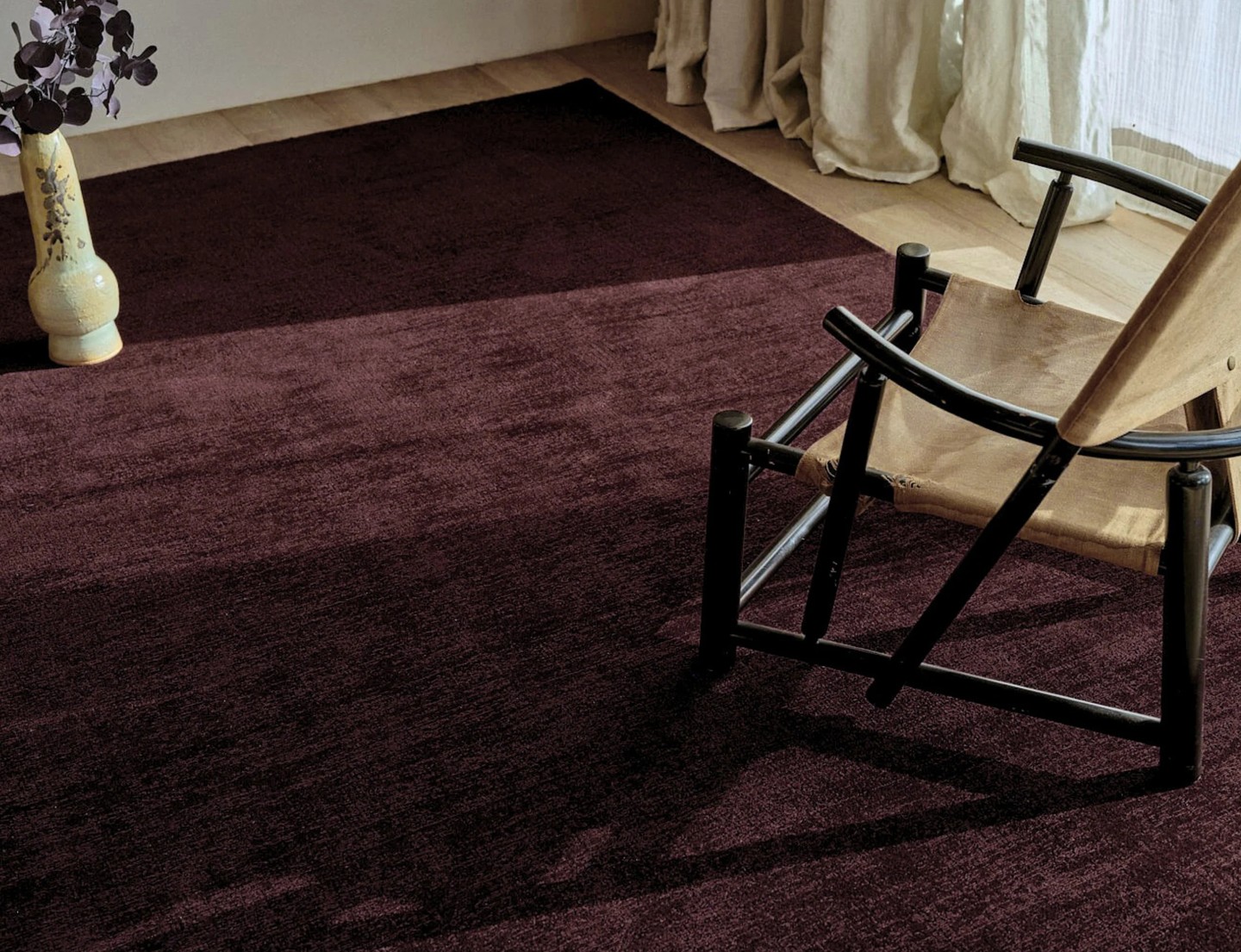 When the weather turns grey, it's the perfect excuse to lean into richer tones and luxurious textures.
Introducing the latest colour addition - Aubergine by @nodi.studio_ a deep, merlot-inspired hue crafted from pure wool. Sophisticated, warm and full of depth, it's a colour that brings a sense of comfort and understated elegance to any interior.
Available as a custom rug or wall-to-wall carpet, Aubergine can be tailored to your space across both Nodi's Cut Pile and Tip Shear collections.
Visit our showroom to experience the latest colour releases.
