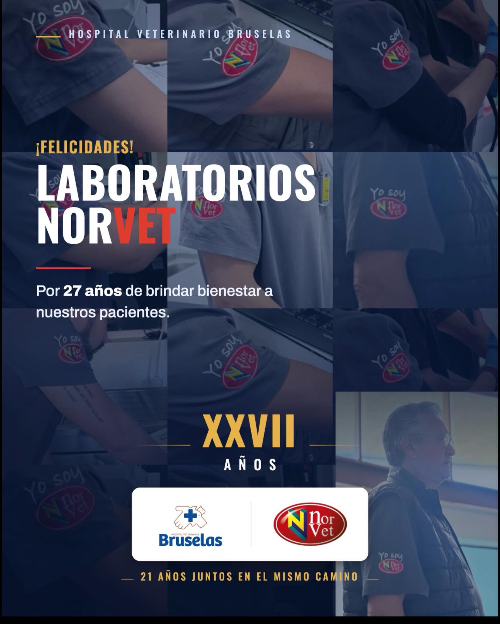 Felicidades @labnorvetmx por su trayectoria 27 @aniversario @hospitalveterinariobruselas