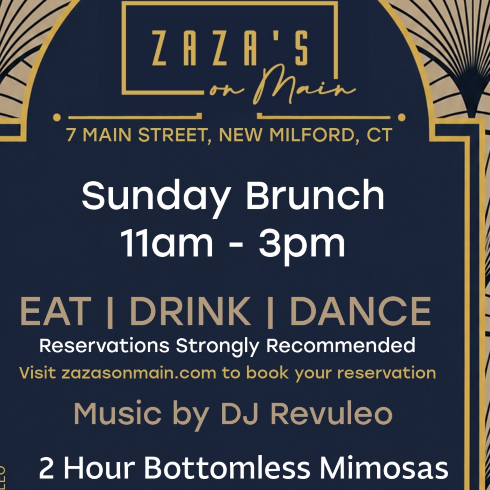We’re going back up to New Milford tomorrow for Brunch at @zazasonmain
- 2hr Bottomless Mimosas
- Great Food
- Outdoor Covered Patio
- Vibes by yours truly
11am to 3pm