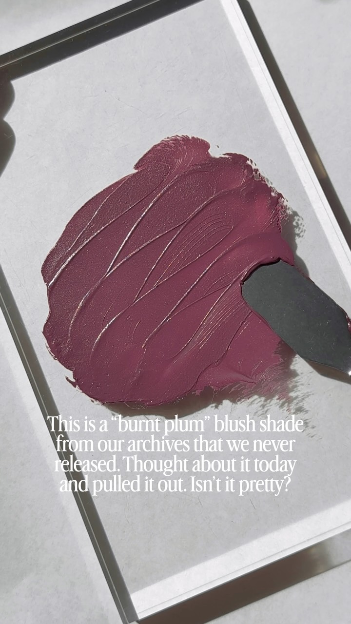 A little globule of this blush has been sitting in a tiny plastic medicine cup for the better part of this year, and while organizing things today I was like “oh right this was a pretty one” and thought I’d give it a little swatcheroo.
I think the inspo for this was a plummy berry shade that wasn’t too vibrant, and had just a touch of a burnt edge to it that held it back from being too bright.
This would be such a lovely cooler tone on tan/deeper skintones and pull like a nice mid tone pink on those with cooler/olive lighter skin.m
I recall that there’s barely any white in this at all, just enough to give the more vibrant red lake pigments in here something to hold onto, otherwise it just runs warm too quickly.
Anyway, couldn’t recreate this even if I wanted because I have no clue where I wrote down the pigment breakdown, but I like keeping these little experiments around to help with mood boarding when it comes to new colour stories, etc.
Just an easy post to feed the system this week 😅 hope you like it!
#creamblush #cooltones #indiemakeup
