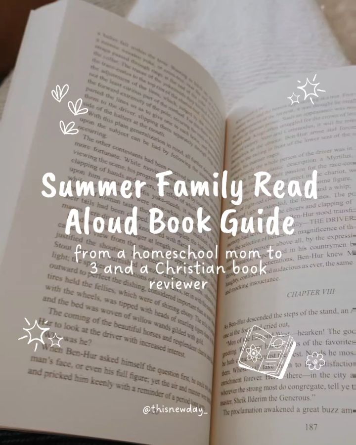 β¨ Summer Read Aloud Guide
Read aloud suggestions for all ages: picture books, preschool, elementary (6-8), middle grade, devotionals, and older teens/moms.
ππ½Comment "SUMMER" and I'll send you the link to download!
β¨ What are you looking forward to reading this summer?
.
.
#summerreading #readalouds
Summer reading guide | homeschool mom | summer books | book guide | summer book club |