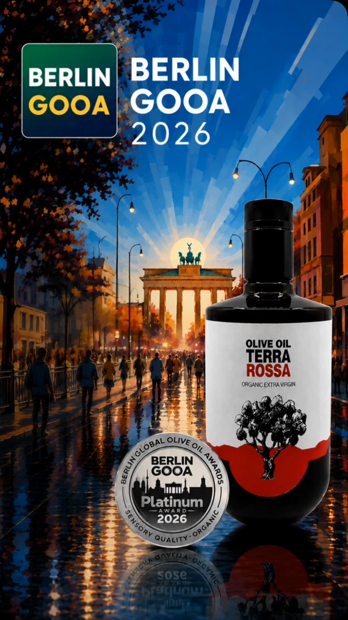 🏆 One of the best olive oils in the world comes from Istria.
PLATINUM AWARD at the Berlin GOOA 2026. 🌿
850 olive oils from 28 countries. TERRA ROSSA at the top.
👏 Strong. Well deserved. World-class.
#TerraRossaBellani #BerlinGOOA #PlatinumAward #EVOO #Istria