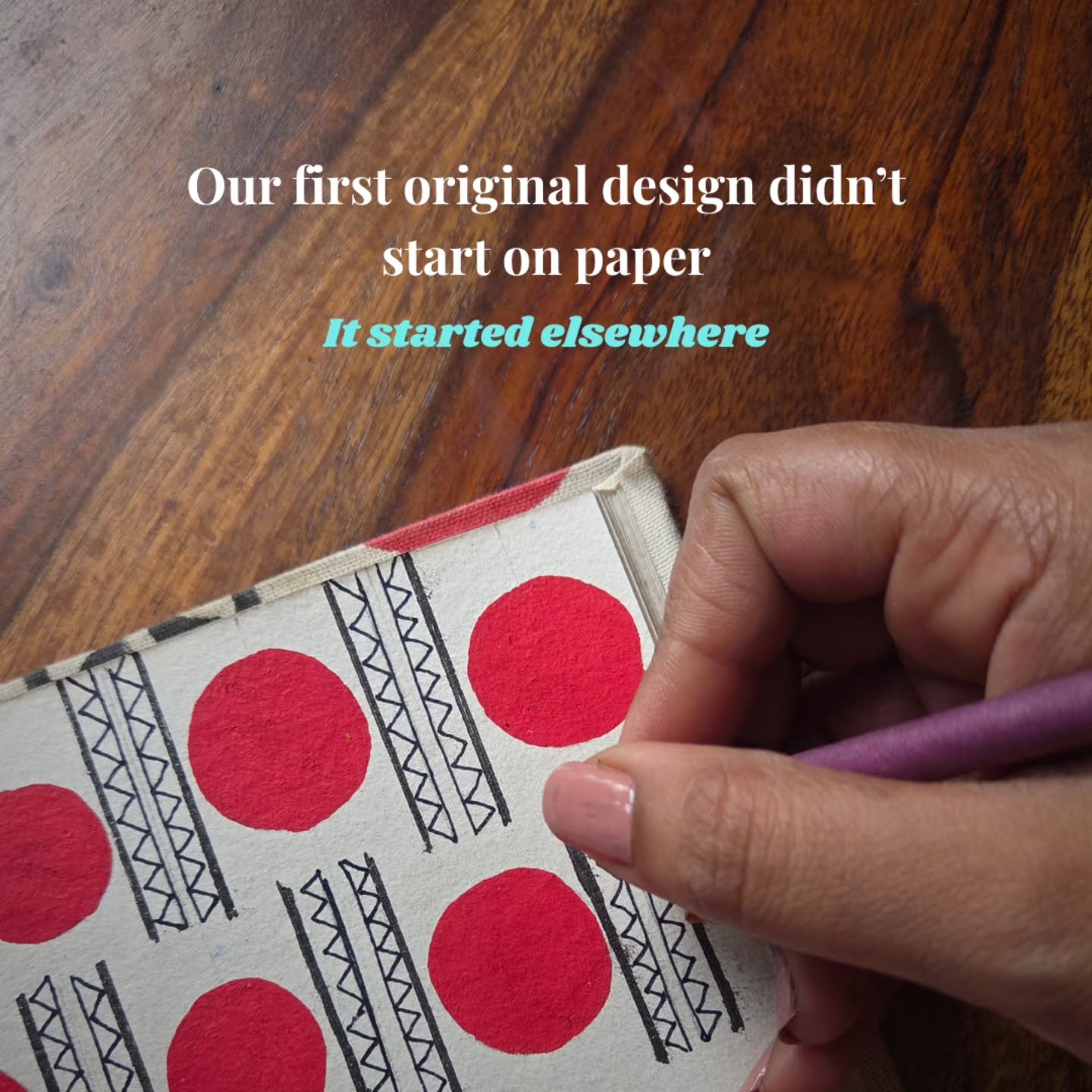 This is a story we often tell people when we meet them at workshops or exhibitions.
They ask us, how even when it's still block print out prints look so different.
It's about where the inspiration comes from! Love, assurance and a shape that we all learned along when we were just begining.
The modestly, elegance and beautify can never be fully understood.
We have turned the prints into cushion covers, journals, make up pouches and so many other things.
And the bindi has always booked elegant in all her forms
#HandmadeInIndia #HandcraftedProducts #BTS #homedecor #mumbaistores