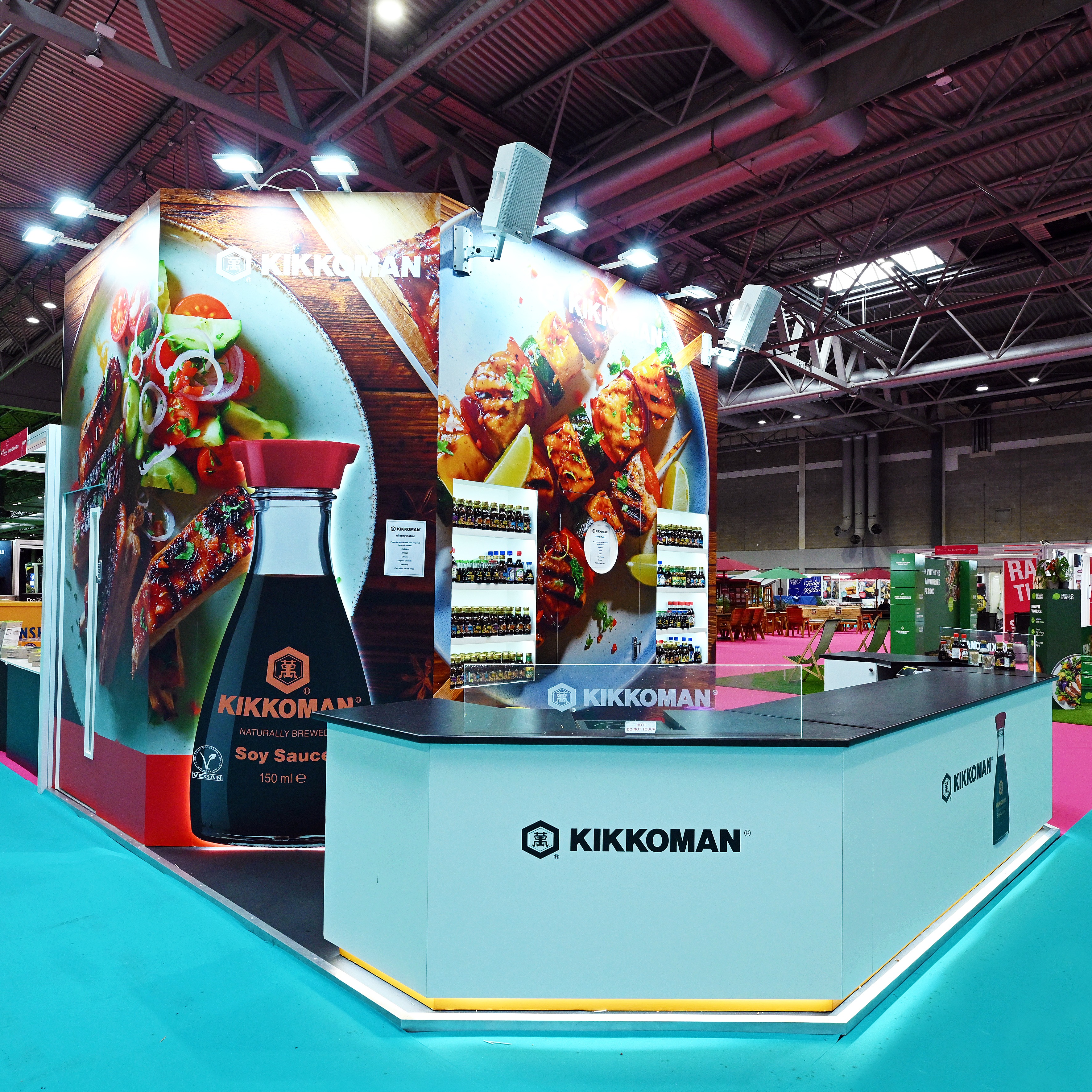 Presenting: Kikkoman at the BBC Good Food Show, hosted by Birmingham's NEC - Nation’s Experience Capital.
A show where the majority of stands are shell scheme or modular construction, Kikkoman's booth really stands out on the hall floor, making it all the more important to ensure the graphics application and paint or laminate finishes meet the high standards we set for ourselves, and that reflect the brand reputation of this household name. 💯
We've installed this particular stand at the summer and winter BBC Good Food Shows for several years running now, so even though it's a bespoke design (aside from a few tweaks and updated campaign material) the main elements are generally refurbished for reuse each year.
We offer secure storage solutions which enable our clients to take a more sustainable approach to exhibiting, which is especially cost effective when attending multiple live marketing events per year. 🌍
Catering and hospitality shows also tend to bring additional dimensions to project management, such as a need for built in water and waste provisions to facilitate hygienic food preparation. 🍽️
At ESM, we're experienced in accommodating these into design & build and meeting early bird deadlines for placing onsite venue services orders, as well as ensuring exhibitors are compliant with eGuide, government, organiser and venue build regulations. ✅
@goodfoodshows @kikkomanuk @kikkoman_europe @necbirmingham
#bbcgoodfood #birmingham #food #show #events #exhibitions #reuse