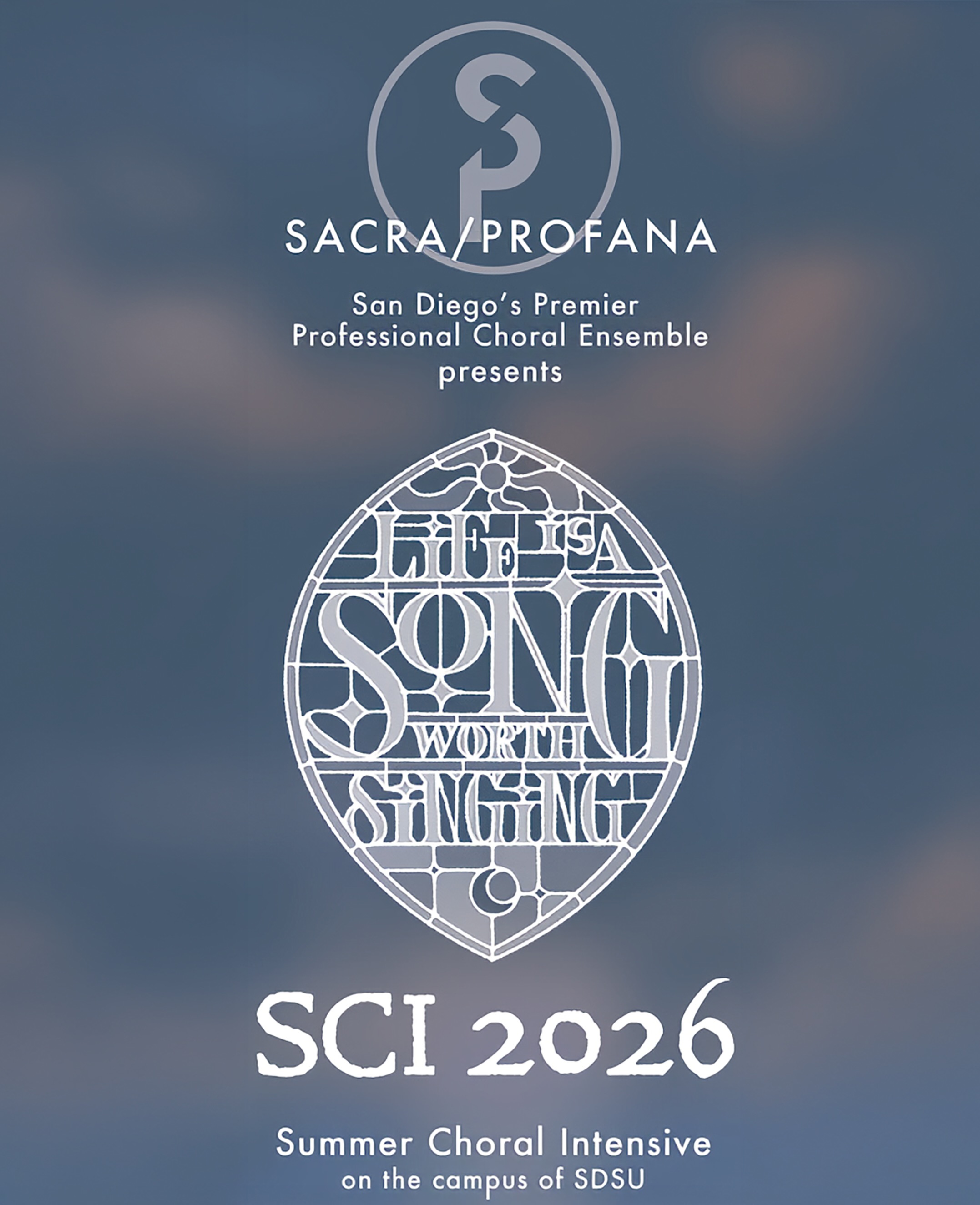 Life Is a Song Worth Singing – SCI 2026
Join us for SCI 2026 (Summer Choral Intensive) as singers from across the region come together for an inspiring week of music-making on the campus of SDSU. Experience the artistry, collaboration, and passion that make this intensive so special.
Tickets for the July 11 concert will be available for purchase in bio. Stay tuned for more details—we can’t wait to share this unforgettable performance with you!
#SacraProfana #SCI2026 #ChoralMusic #SanDiegoArts #SummerChoralIntensive