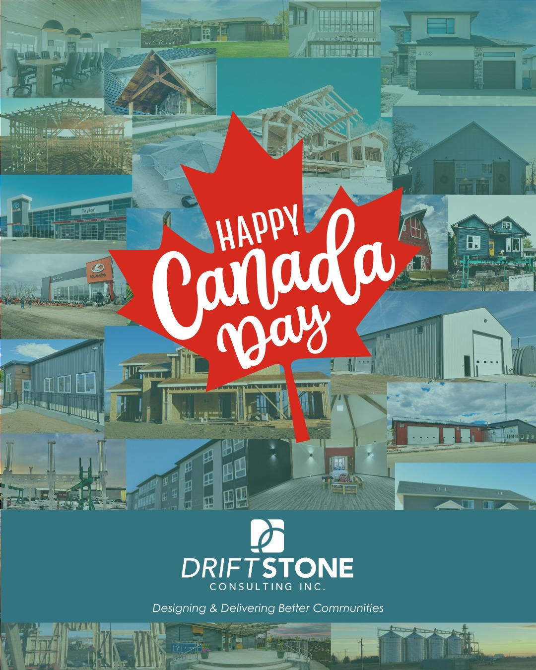 Today, we proudly celebrate the beauty, freedom, diversity, and opportunity that define our country. At DCI, we are grateful to call Canada home. As a small business founded on the Canadian prairies, we are honoured to provide engineering, project management, and code consulting services throughout Western Canada and beyond.
From major urban centres to remote communities, we are proud to contribute to projects across the country and collaborate with partners who share our commitment to design and deliver better communities.
Our work is rooted in values of drive, reliability, listening, problem solving, and conscientiousness. We’re especially proud of initiatives like our majority-Indigenous Driftstone Pakitinam Partnership, which reflects our commitment to corrective action, local impact and working toward reconciliation.
On this day, we celebrate not just where we are, but who we are—problem solvers and collaborators dedicated to Designing and Delivering Better Communities all across Canada.
Happy Canada Day! 🍁