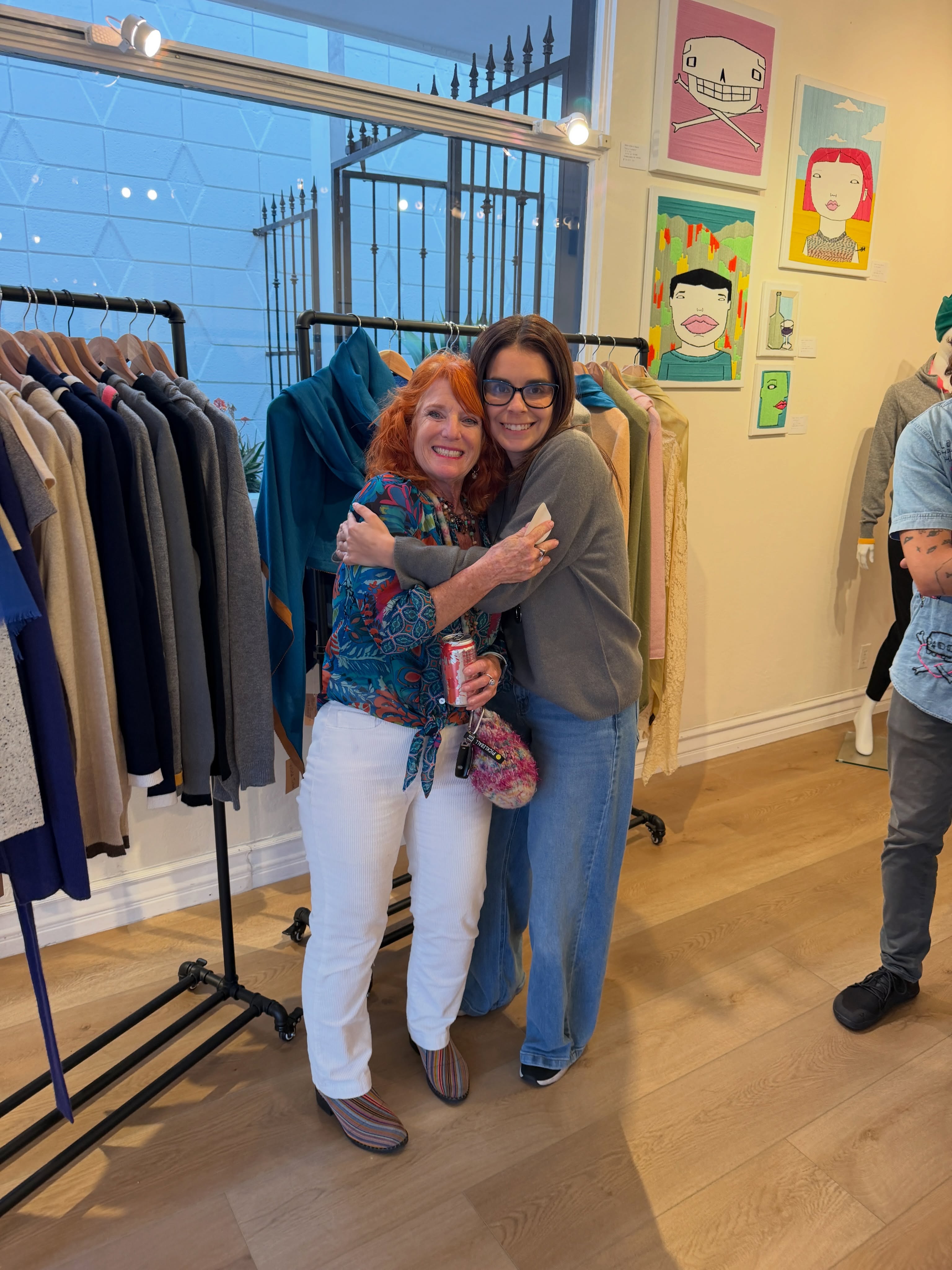 Color before the fireworks. 🎨🎇 @lajollabythesea’s Art Walk is this Friday. Wander the village, discover local artists, and step into World Tribe to find something just as beautiful on the walls. 🧶 Cool sips and snacks, ethical cashmere in your hands, and all the warmth of a holiday weekend just getting started. 🦭🧡