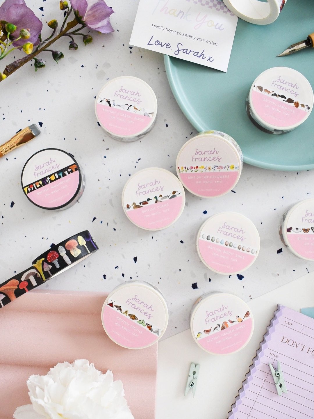 As an experienced Product Photographer based in the UK, I specialise in creating high-quality, thoughtfully styled product photography for small & mighty businesses worldwide 📸
You can send your products to my Devon product photography studio from anywhere in the world – I’ll style, shoot, & edit your product photos for you, all whilst you carry on running your business 👌🏼 It’s really that simple.
⠀⠀⠀⠀⠀⠀⠀⠀⠀
📸 Product photoshoot of new Washi tapes for @sarahfrancesart
⠀⠀⠀⠀⠀⠀⠀⠀⠀
#productphotographer #photographystudio #independentmaker #productphotoshoot #ecommercephotos