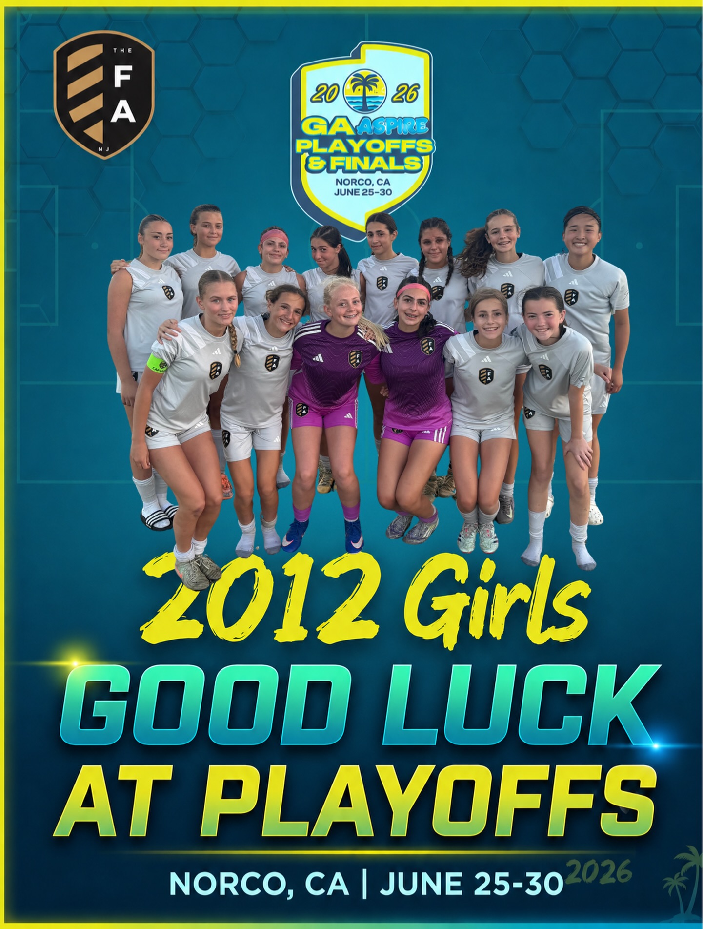 Good luck to the girls this week at GA Aspire playoffs and finals in California.