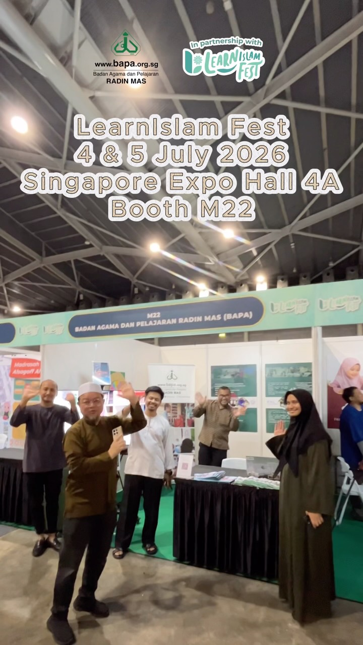 Looking for our booth? đ
Weâve got you covered! Follow this quick guide, and weâll see you at the Learn Islam Fest 2026.
Stop by to learn more about our programmes, meet our asatizah, and say hello.
We canât wait to welcome you! â¨