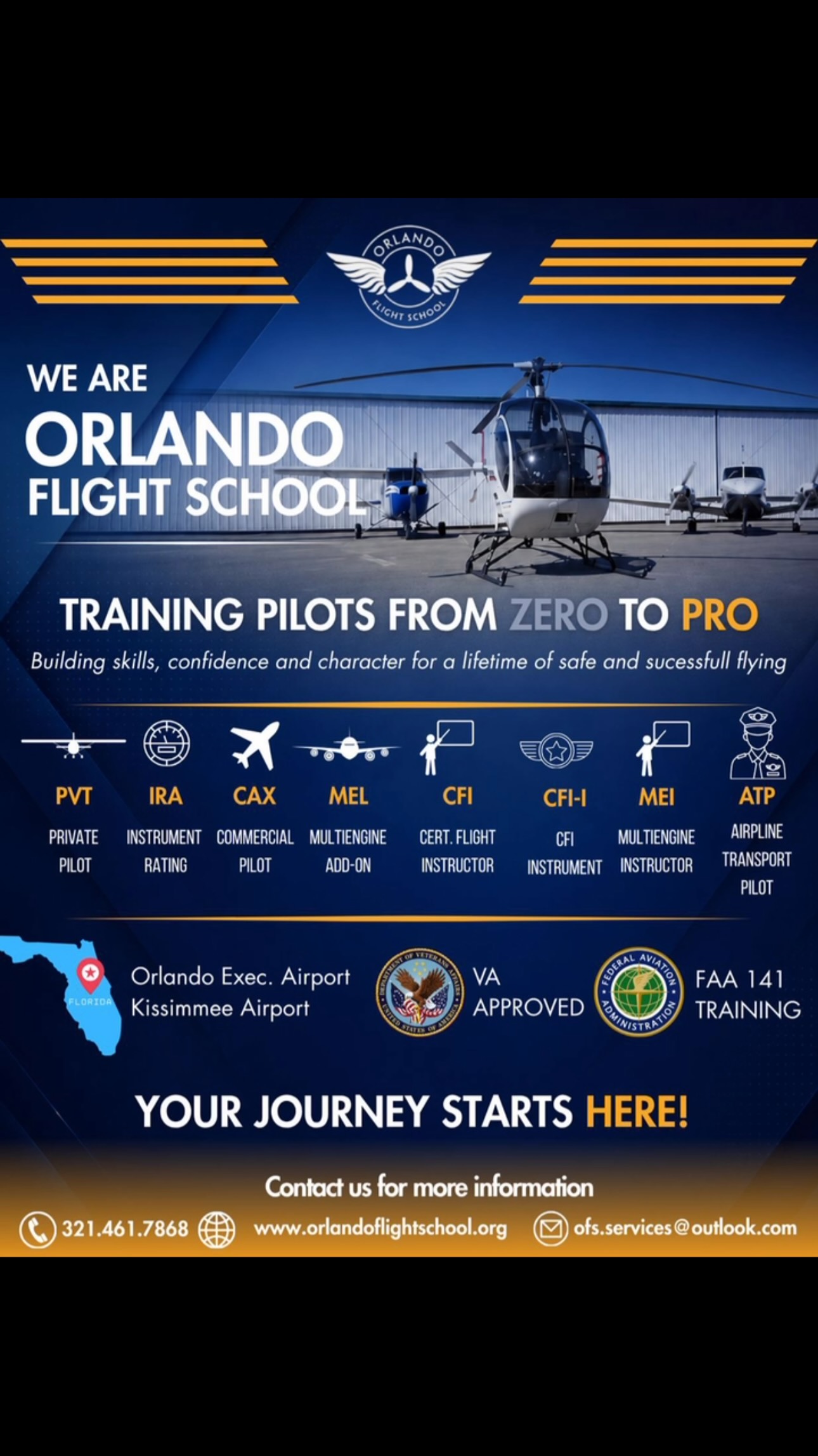 #orlandoflightschoolfl #pilots #orlandoflorida #pilotlife #newaventures