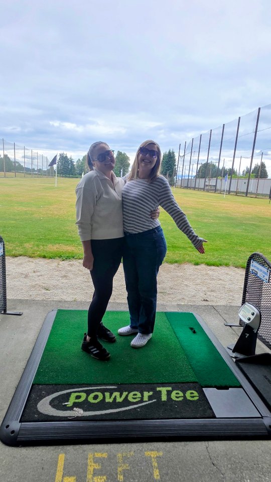 Business owners need hobbies too.
Amy and I swapped our laptops for golf clubs for a couple of hours, and it was exactly the reset we both needed.
Turns out stepping away from work is sometimes the most productive thing you can do. Thanks for the reminder, @gatefortytwo 😘