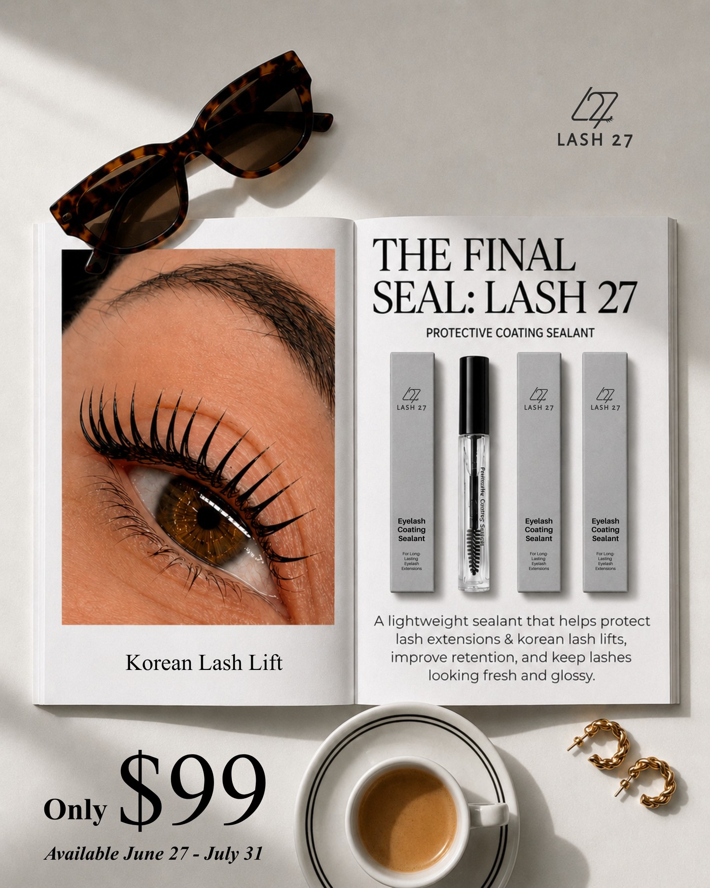✨ NEW Korean Lash Lift Special ✨
Introducing our new Korean Lash Lift — the latest technique for beautifully lifted, longer-looking natural lashes with a soft, elegant curl.
💎 Regular Price: $150
🎉 Introductory Special: Only $99 (CASH ONLY)
🎁 FREE Lash Coating Sealant (Value $30)
✔ More lifted appearance
✔ Natural yet noticeable results
✔ Low maintenance
✔ Perfect for everyday beauty
⏳ Limited-time 6/27-7/31
📍 Available at LASH 27
Promotion valid for cash payments only.
#KoreanLashLift #LashLift #LashLiftNYC #NYCLashes #Lash27