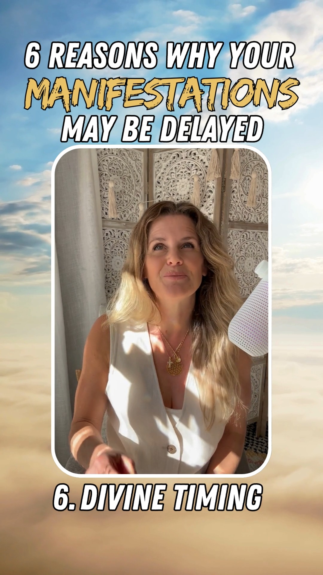 Reason #6: Divine Timing
Don’t we all love hearing those two little words: Divine timing.
…Not! 😆
Especially when you have waiting, frustrated or wondering why things aren’t happening quicker!
But sometimes the divine has a different plan. Your soul may have agreed to certain lessons, crossroads or karmic cycles long before you arrived here. Some manifestations can only unfold once those pieces are complete.
When delays happen, go inward. Reflect. Stay aligned with your vision.
Divine timing may be preparing you for something more aligned with your highest good and your soul’s true path.
#divinetiming #trustthetiming #souljourney #universalalignment #spiritualtiming #patienceandpurpose #divineplan #spiritualgrowth #higherguidance #soulalignment #earthschool #innerwisdom #naturalinnerhealth #tammymiller
