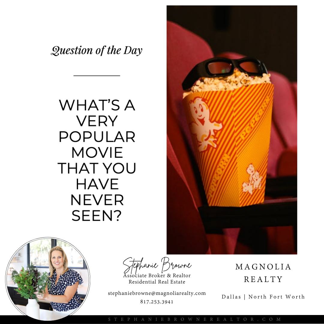 Question of the Day š¬šæ
Everyone has that movie⦠the one people canāt believe youāve never seen.
Maybe itās a classic everyone quotes, a blockbuster everyone loves, or a fan fave that somehow slipped through the cracks.
š Whatās a popular movie youāve never seen? Share it in the comments!
#familyhome #popularmovie #classicmovie #cinema #movietheatre