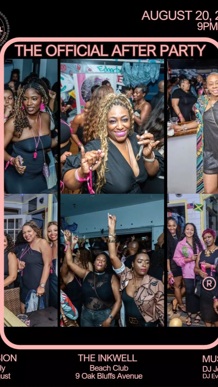 The official and only pINKWELL® After Party... The pINKWELL® BLACK Party .
Tickets on sale now:
https://www.eventbrite.com/e/the-pinkwellr-black-party-the-official-aka-after-party-tickets-1992965959835?aff=oddtdtcreator
Get ready for a phenomenal event! The pINKWELL® BLACK Party is the official after-party designed to keep the energy high and the vibes unmatched. As the sun sets on Martha's Vineyard, we are turning up the heat at the Inkwell Beach Club with an exclusive, elevated celebration.
Dress to impress in your sleekest black attire and join fellow AKAs, friends, greeks and guests for a night of incredible music, dancing, and unforgettable summer memories. Whether you're unwinding from the day's festivities or looking to dance the night away, this is the premier nightlife experience you don't want to miss.
We have moved to a new location The Inkwell Beach Club!
DJ John Quick and DJ Evan Gordon will keep us dancing until last call!
Event Details
Date: August 20, 2026
Time: 10:00 PM – 1:00 AM EDT
Location: Inkwell Beach Club, 9 Oak Bluffs Ave, Oak Bluffs, MA
Tickets: $50 in July and $65 in August, get your tickets early we wil sell out.
What to Expect
The Hottest DJs: Spinning a vibrant mix of standard hits, R&B, and party classics.
Premium Atmosphere: An exclusive new Vineyard night club experience.
Strict Dress Code: All-black chic/party attire is highly encouraged.
