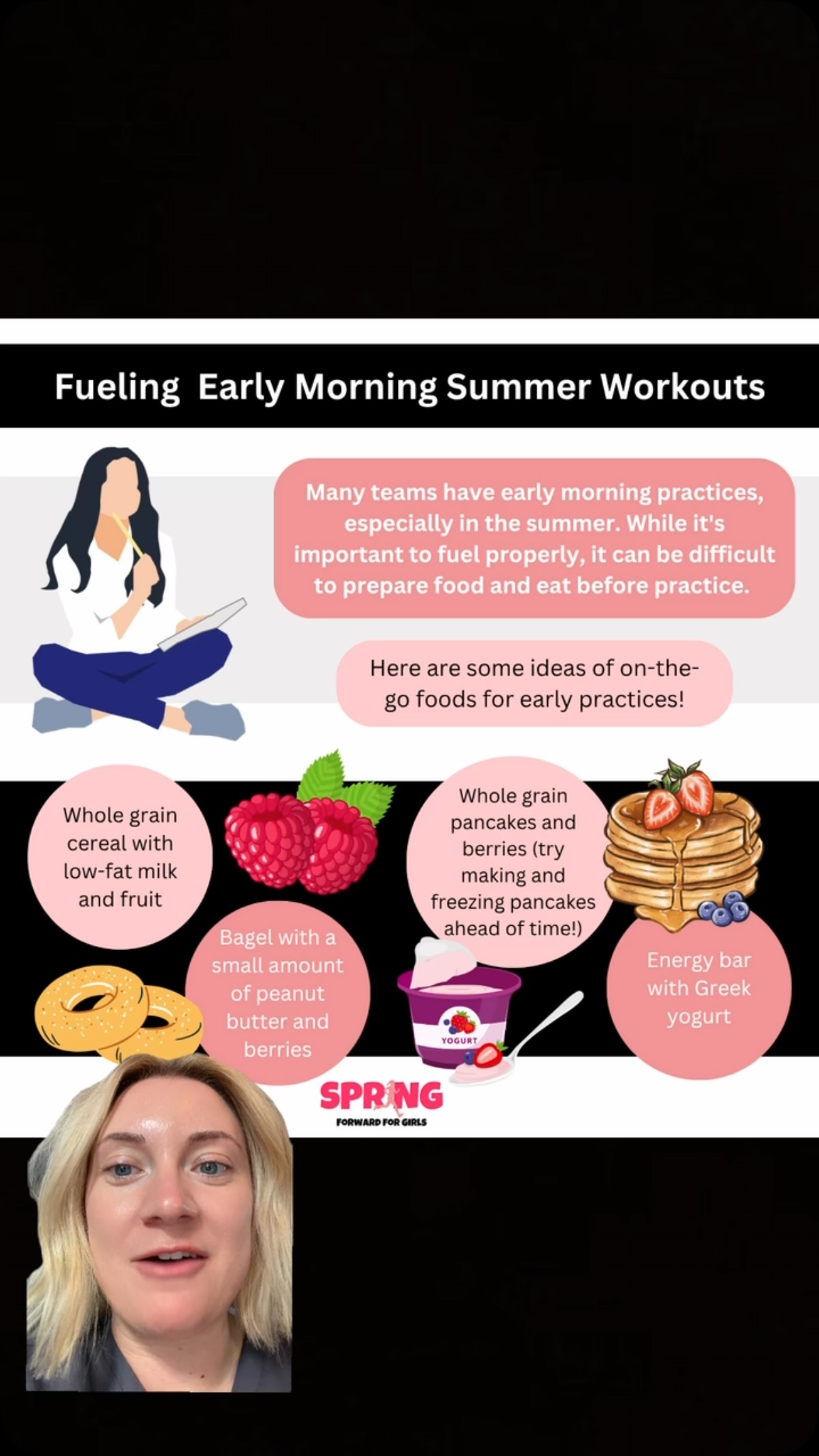 6:00 AM practice? Don’t skip breakfast 🥞
#summertraining #bodyconfidence #FemaleAthletes #sportanutrition #fueltoperform