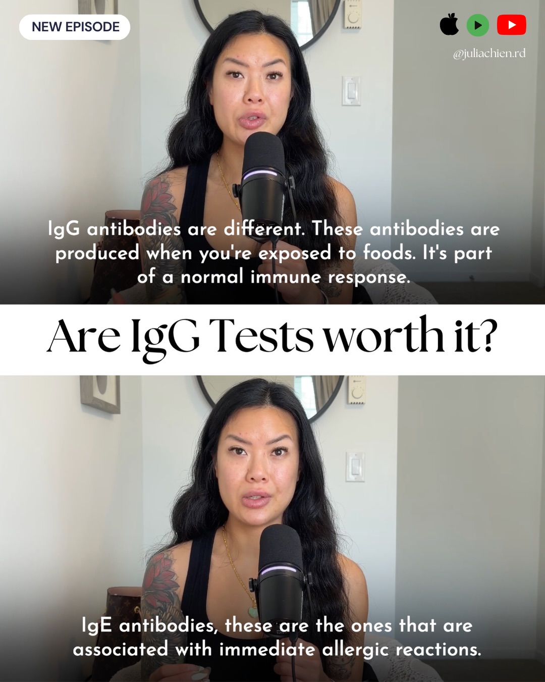 Comment PODCAST or YOUTUBE and I’ll send you the full episode on Why I Don’t Recommend IgG Food Sensitivity Testing for eczema 🙌
Have you ever done a food sensitivity test? Let me know in the comments
#eczema #foodsensitivity #foodallergies #atopicdermatitis #eczemahealing