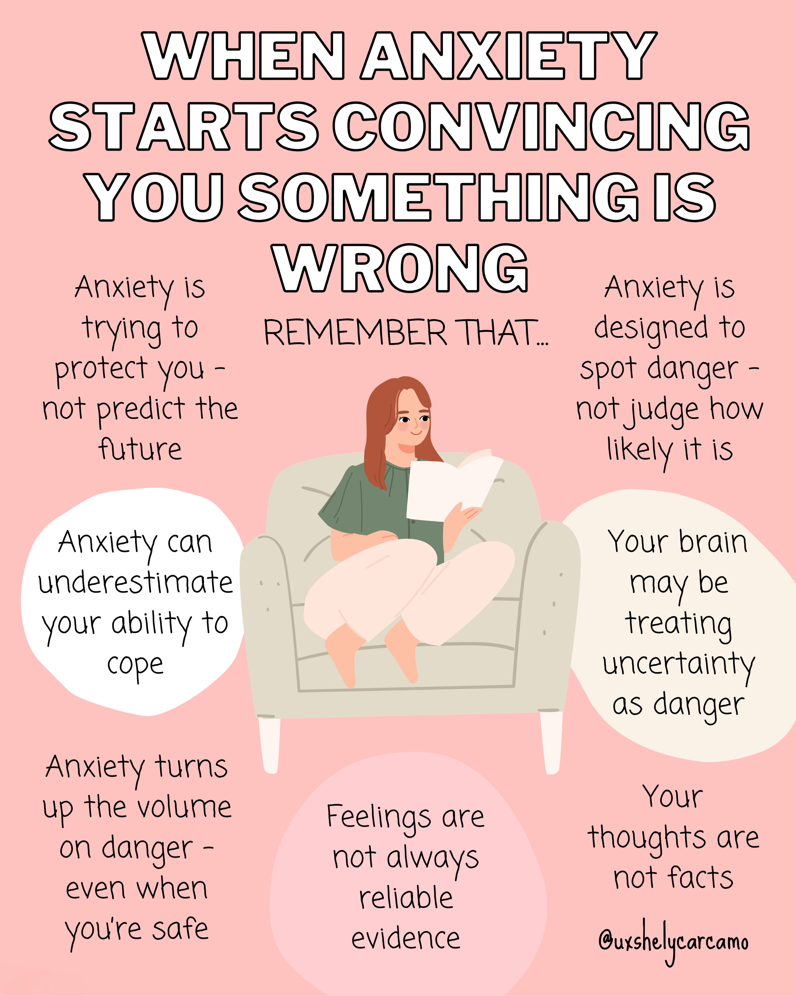 What do you most need to hear when anxiety starts trying to convince you that something is wrong? ❤️