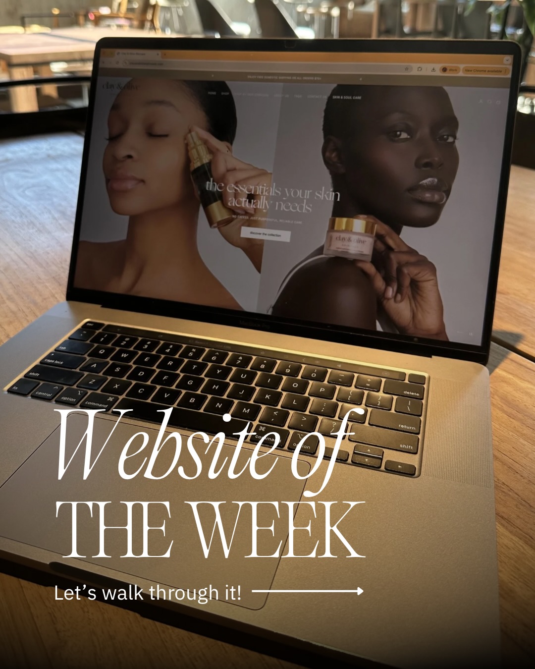 Your website should be working harder than you are. 🤍
Clean navigation, editorial photography, animations, collection pages, every detail working together to turn visitors into buyers.
Comment ‘SITE’ if you want a website that does the same for your business and I’ll send you the details!
Website designed for @clayandoliveskincare