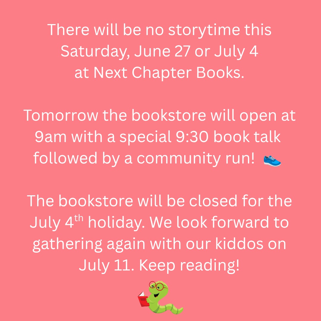Enjoy family reading time! We look forward to gathering with you all again for storytime on July 11. See you then!
#nextchapterbooksdetroit #indiebookstore #childrensstorytime #letsreadtogether #detroitisforreaders
