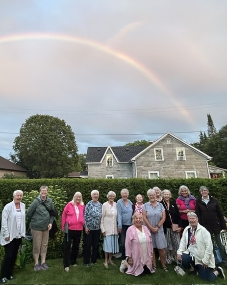 Our UCW (United Church Women) Group was blessed by a rainbow at their Summer Potluck Dinner.
