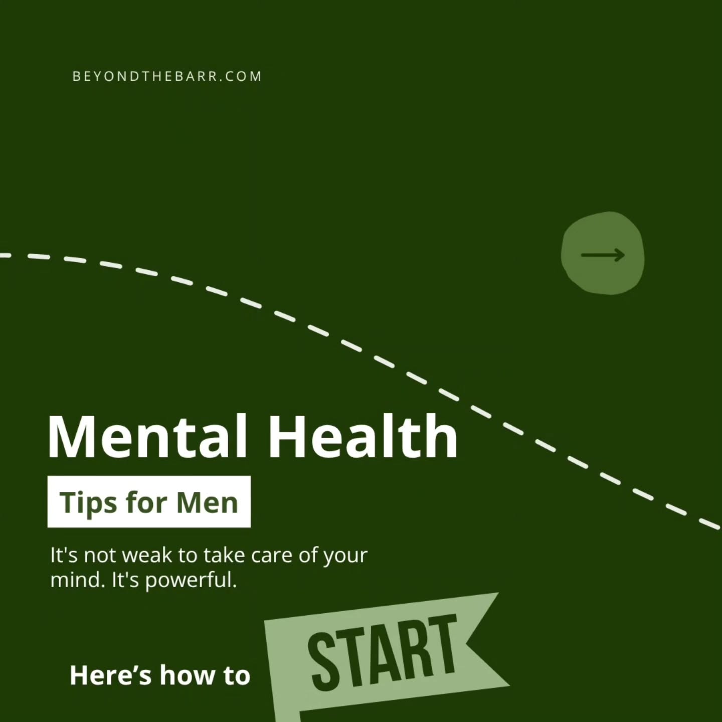 June is Men's Mental Health Awareness Month. 💚
Real talk: Mental health isn't a weakness. It's the foundation of everything.
This carousel shares 6 powerful ways to actually take care of your mind — not just talk about it.
Feel your emotions. Write them down. Notice your patterns. Make time for what you love. Talk to a professional. These aren't soft skills. They're survival skills.
The men who thrive aren't the ones who carry it all in silence. They're the ones who:
✅ Own their emotions instead of burying them
✅ Process through writing and reflection
✅ Get real about their coping habits
✅ Invest in therapy and support
✅ Prioritize activities that fuel them
At Beyond The Barr, we believe mental health is built, not just talked about. Through personalized health coaching and bioavailable supplements that support brain health and stress management, we help you strengthen your body and mind — naturally.
Your mental health matters. Your emotions are valid. Your journey to wellness starts with one small action today.
Learn how we can support you. 💚
beyondthebarr.com — Link in bio
#BeyondTheBarr #MensMentalHealth #BreakTheStigma #WellnessJourney #RedefineYourPeak