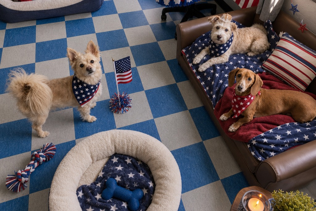 The dogs are practicing their ‘freedom wiggles’ all week long.