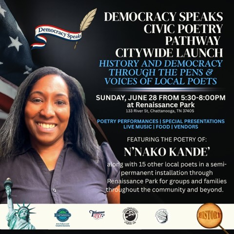 #thankfulthursday how a French speaking girl from 🇨🇮who adopted English as a second language at 19 and who used to drive her high school English teacher crazy ends up being one of the top 16 poets selected to celebrate and commemorate America 250 with the beautiful city she has been calling home for the past 20’ish years? “ But God!” I used to ask so many questions and people used to tell me “ God has a plan” and I am still asking a lot of questions, but been getting better at listening quietly, I am sure you noticed sinceI build a whole practice and app out of that Silent Hour ™️ 😉
Alright listen, it would be wonderful to see you guys in person and celebrate together so Join us this Sunday at Renaissance Park and if you can’t make it this Sunday plan a visit to enjoy the poetry pathway! You that’s not possible, make a stop on my Blog to read the historic poem I wrote, the story behind my work snd access the link to listen to it!
To all of you who root for me, THANK YOU!