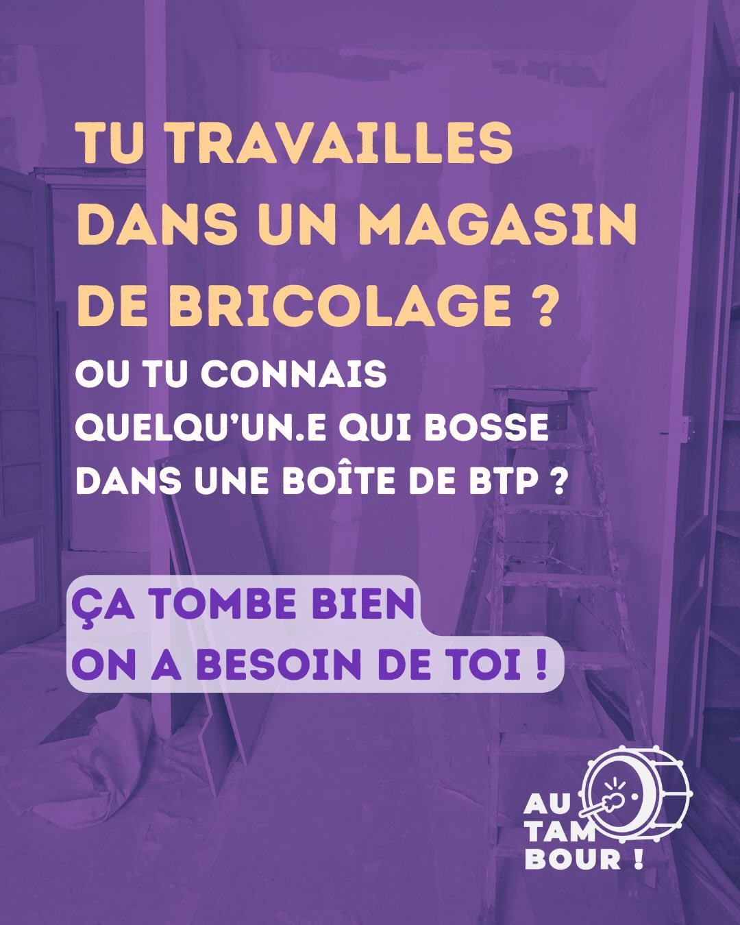 La nouvelle maison d’Au Tambour ! est en travaux et ça va être incroyable 🔥
L’espace d