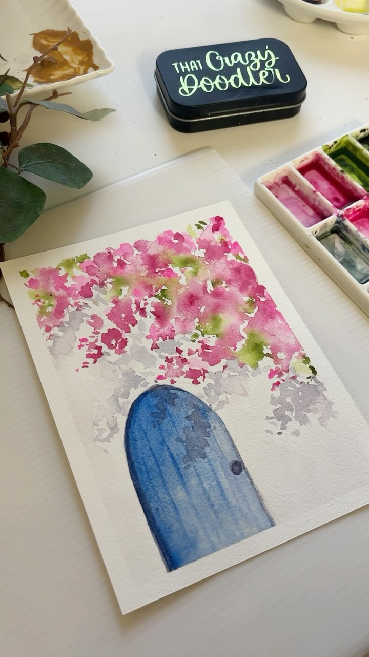 Paint some beautiful loose watercolor Bougainvilleas with me in this fun postcard - full tutorial coming to patreon this weekend❤️🧿
Wishing you a happy and creative weekend ahead!
.
.
.
#watercolorpainting #watercolor #looseflorals #watercolorflowers #watercolorillustration