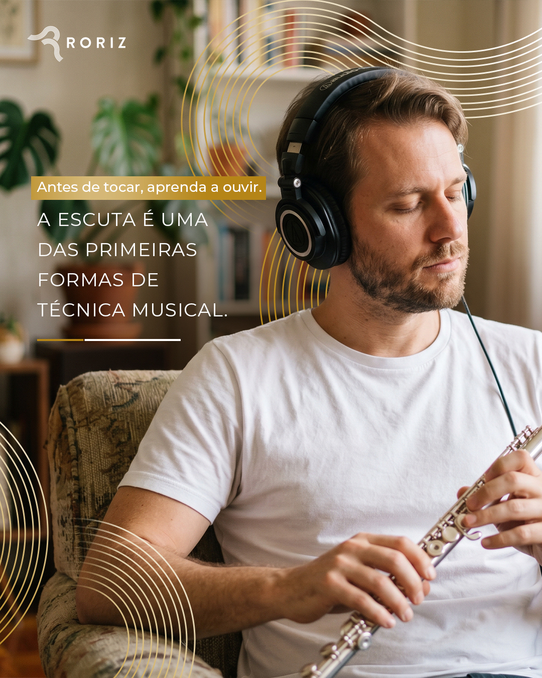 A escuta é uma das primeiras formas de técnica musical.
Antes da execução existe percepção: timbre, afinação, dinâmica, fraseado, silêncio e intenção. Quanto mais o músico desenvolve a capacidade de ouvir, mais consciência ele constrói sobre a própria interpretação.
Grandes performances começam com uma escuta atenta.