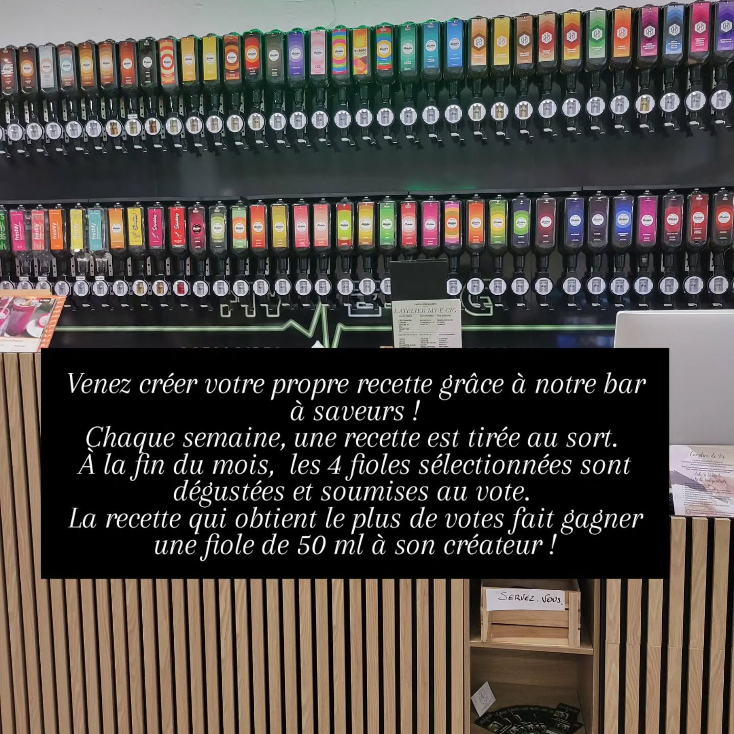 Qui sera le prochain à tenter sa chance ?
Implantée à Gardanne, à 10 minutes d’Aix-en-Provence, My e-Cig vous accompagne depuis 2014 dans le choix de votre cigarette électronique et de vos e-liquides.
Conseils vape pour adultes 🔞
📍 Gardanne
MY E CIG – Gardanne
#gardanne #paysdaix #vapeshopfrance #vapeadulte