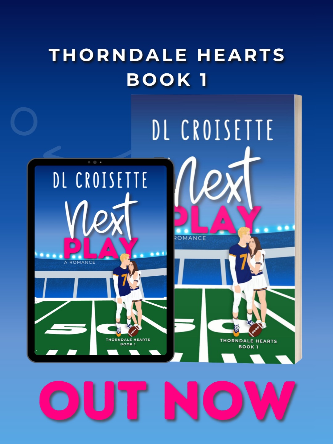 Next Play by DL Croisette
One broken camera.
One billionaire quarterback.
One scholarship photographer who sees too much.
One football season that changes everything.
Charlie Carnell is used to being watched.
Skylar Hartley is used to seeing what people try to hide.
Neither of them planned for staged chemistry to turn into real feelings, but the cameras were never the dangerous part.
Their hearts were.
NEXT PLAY, Book 1 in the Thorndale Hearts series, is out now.
Read it if you love:
š college sports romance
šø photographer heroine
š he falls first
š„ forced proximity
⨠fake chemistry
š golden-boy angst
šļø public image vs private truth
Welcome to Thorndale Hearts.
Drop a š in the comments if you read sports romance books.
#romancetagram #sportsromancebooks #readingromance