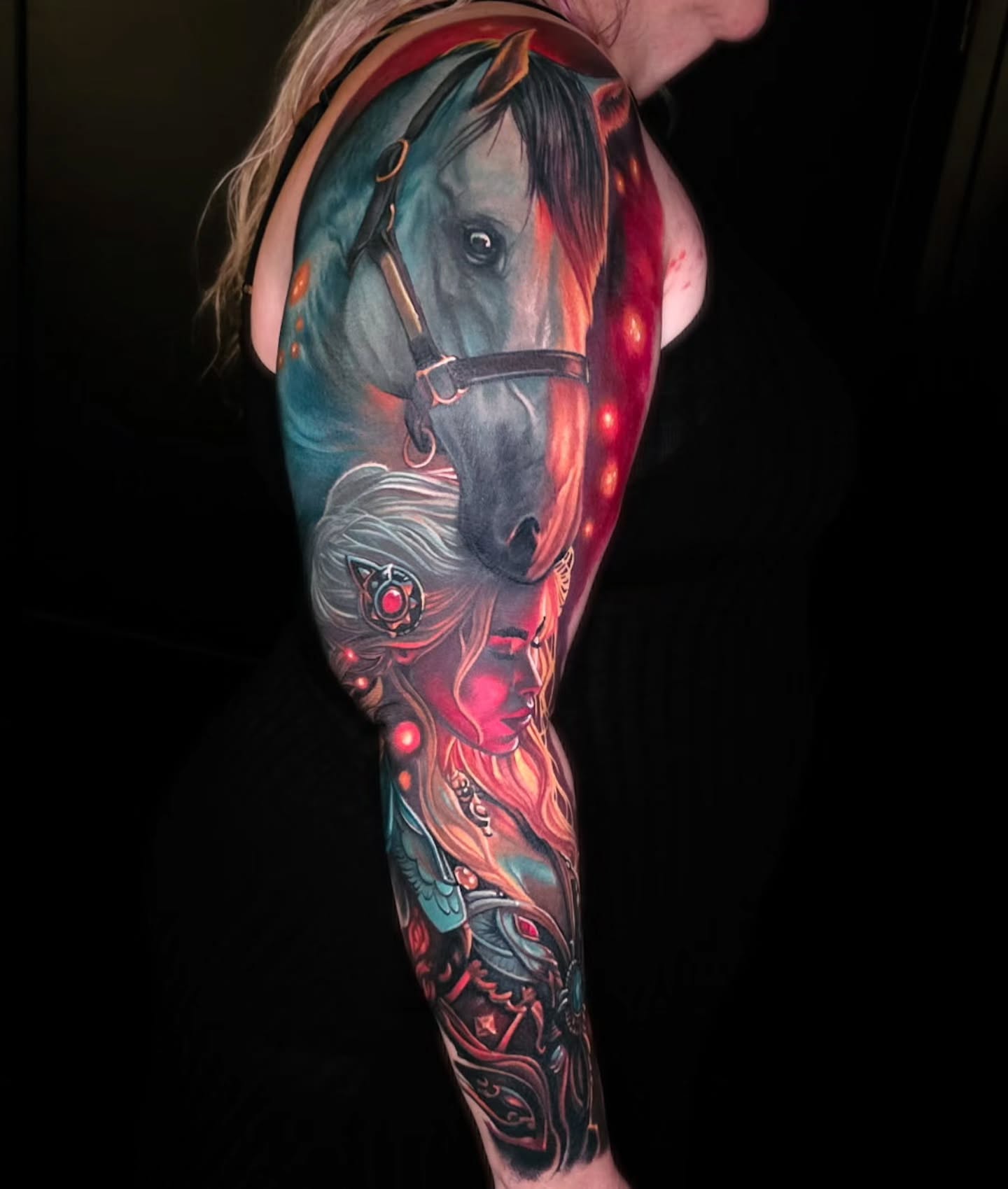 Completed outer panel done as part of a full sleeve by J.J. @j3ink