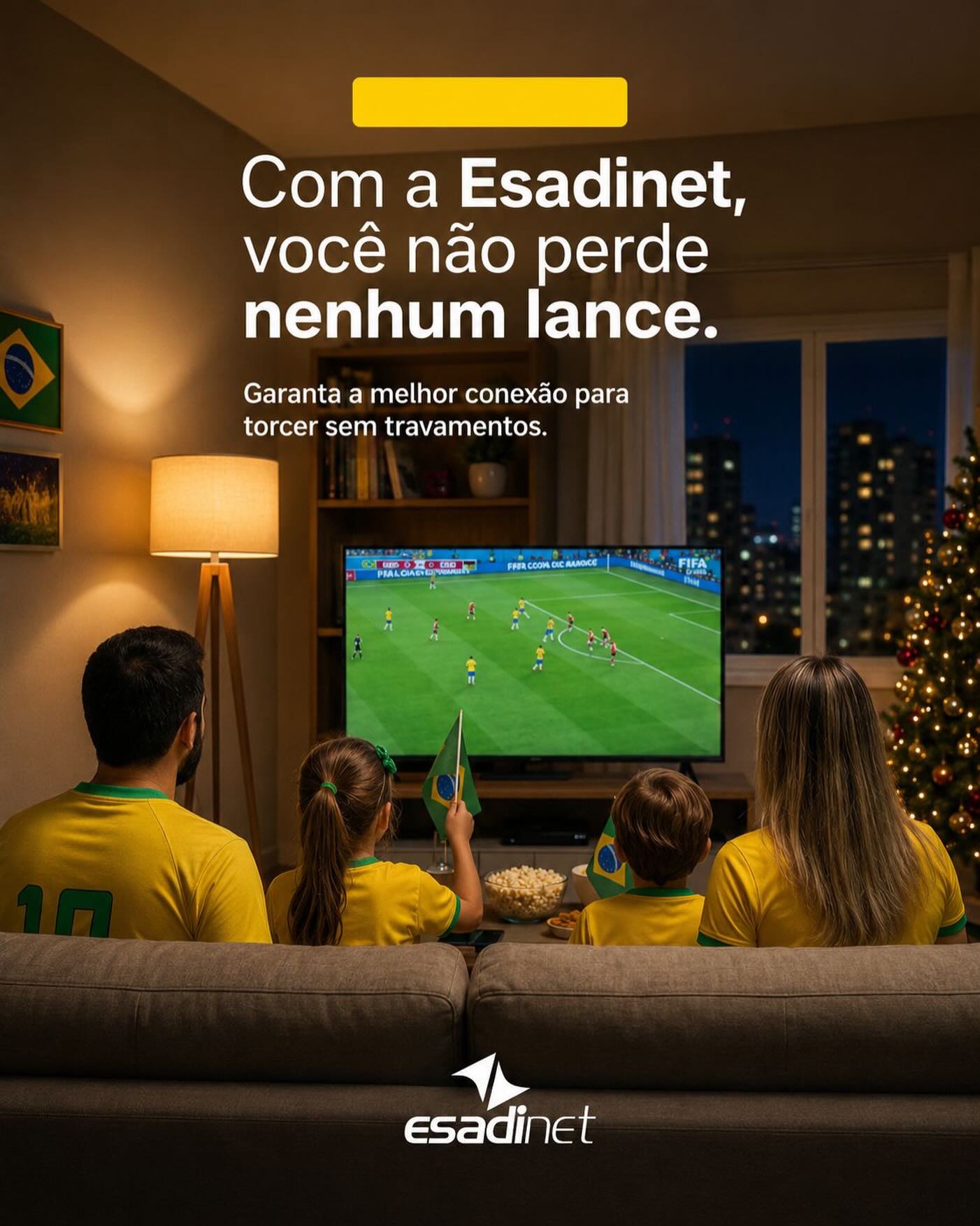 Aqui a torcida é sem travamento e a emoção é em tempo real! ⚽🔥🇧🇷
Com a Esadinet, você acompanha cada lance, cada gol e cada momento decisivo com conexão de qualidade e velocidade de verdade. 🚀📶
Porque jogo bom é aquele que você assiste até o apito final… sem cair a internet. 😉