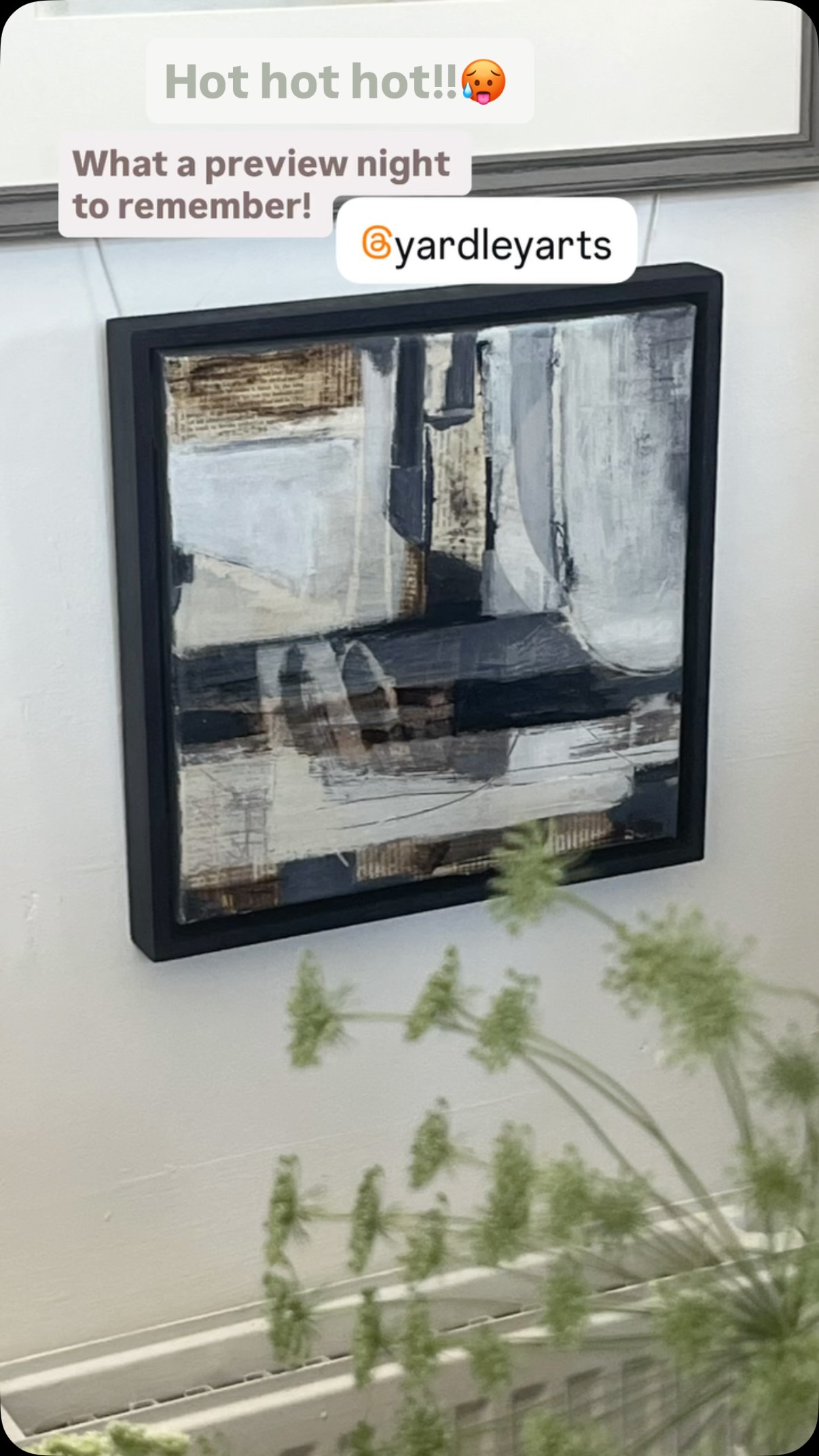 All I can say is PHEW! What a preview night to remember… I feel very privileged to have 2 pieces selected.
Despite us all melting in the extraordinary UK heat, even after 6pm, we thoroughly enjoyed the wonderful exhibition at @yardleyarts
A huge thank you to the organisers, @pollyparrishpaintings director of @yardleyarts and @sallypennycate as well as all the lovely volunteers and helpers. Sorry I don’t know everyone to thank. They worked so hard to bring together such a fabulous exhibition.
The exhibition runs until 19th July, and all of the artwork is also available to purchase online at
https://www.yardleyarts.org/
We’re especially thrilled with the beautiful slate sculpture we will be bringing home by @helen.wheeler.73113 – it has already found the perfect spot! See if you can spot it on this fast moving collage.
The exhibition is on until the 19th July and in the beautiful village of Yardley Hastings, NN7 1EU
I’d love you all to see it! Or have a look online if you are not local. Stay cool everyone. 😎
https://www.yardleyarts.org/