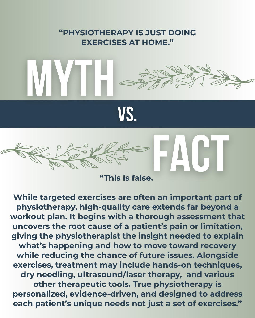 Did you know... Physiotherapy does NOT just include at home exercises?🤔💭
Physiotherapy is personalized, evidence-driven, and designed to address each patient's unique needs.
Follow the link in our bio or give our office a call to book your next Physiotherapy appointment! 📞✨🔗