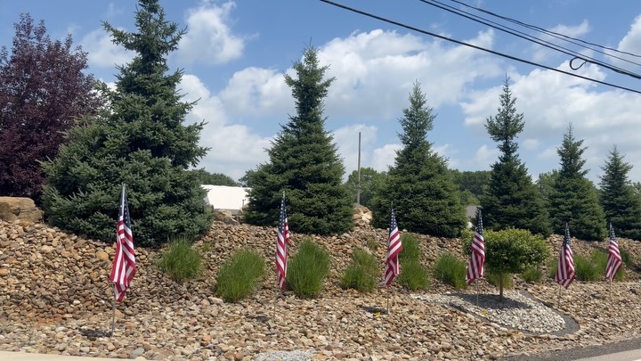 50 flags proudly flying in front of our headquarters as we begin to celebrate America’s 250th Birthday. 🇺🇸