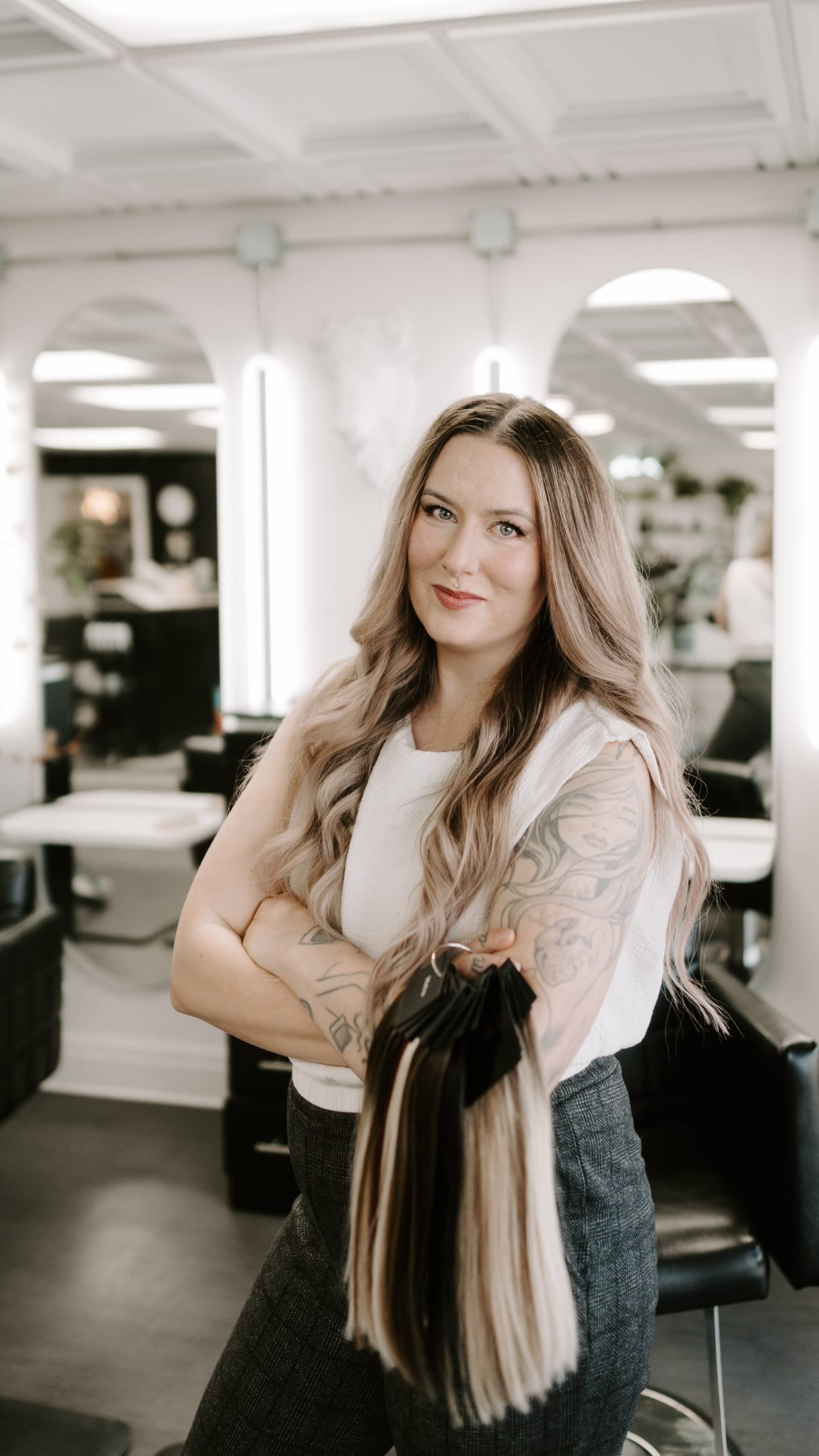 When they’re making a documentary about my client and I have all the tea because I’m her hairstylist. 🎬😂
You came in for a trim…
Now I know:
• why you quit your job
• your sister’s latest drama
• what your husband actually meant when he said, “I’m fine”
• your vacation plans six months from now
• and the baby name you’re not telling anyone else.
The best part of this job isn’t just creating beautiful hair, it’s the relationships we build along the way.
Your stories, your milestones, your wins, your heartbreaks… they all become part of the appointment. And honestly, part of our lives as well.
Don’t worry though…
The salon chair is a judgment-free zone, and your secrets are safe with us. 🤍
(Unless it’s a box dye confession… then we may need to discuss your life choices. 😜)