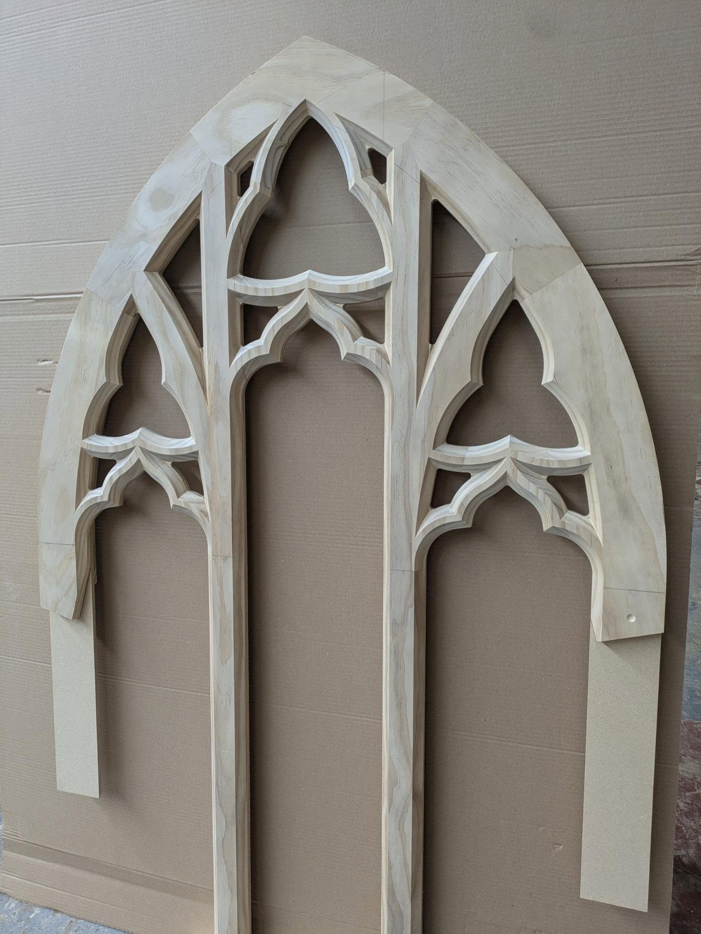 A replacement #gothicdoor in #accoya #gothic #door to suit stained glass