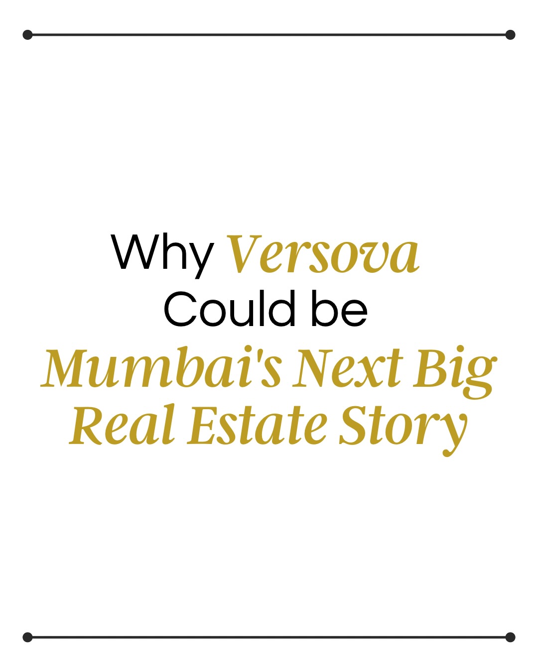 Versova is no longer just a coastal neighbourhood—it is rapidly emerging as one of Mumbai’s most strategic real estate destinations.
With transformative infrastructure projects enhancing connectivity, proximity to key business districts, growing lifestyle appeal, and increasing demand from discerning homebuyers, Versova is witnessing a new phase of growth.
From seamless access across the city to a vibrant mix of waterfront living, culture, dining, and urban conveniences, the location offers the rare combination of lifestyle and long-term investment potential.
The next chapter of Mumbai’s growth story is being written in Versova.
#Versova #MumbaiRealEstate #LuxuryLiving #PropertyInvestment #MumbaiProperties