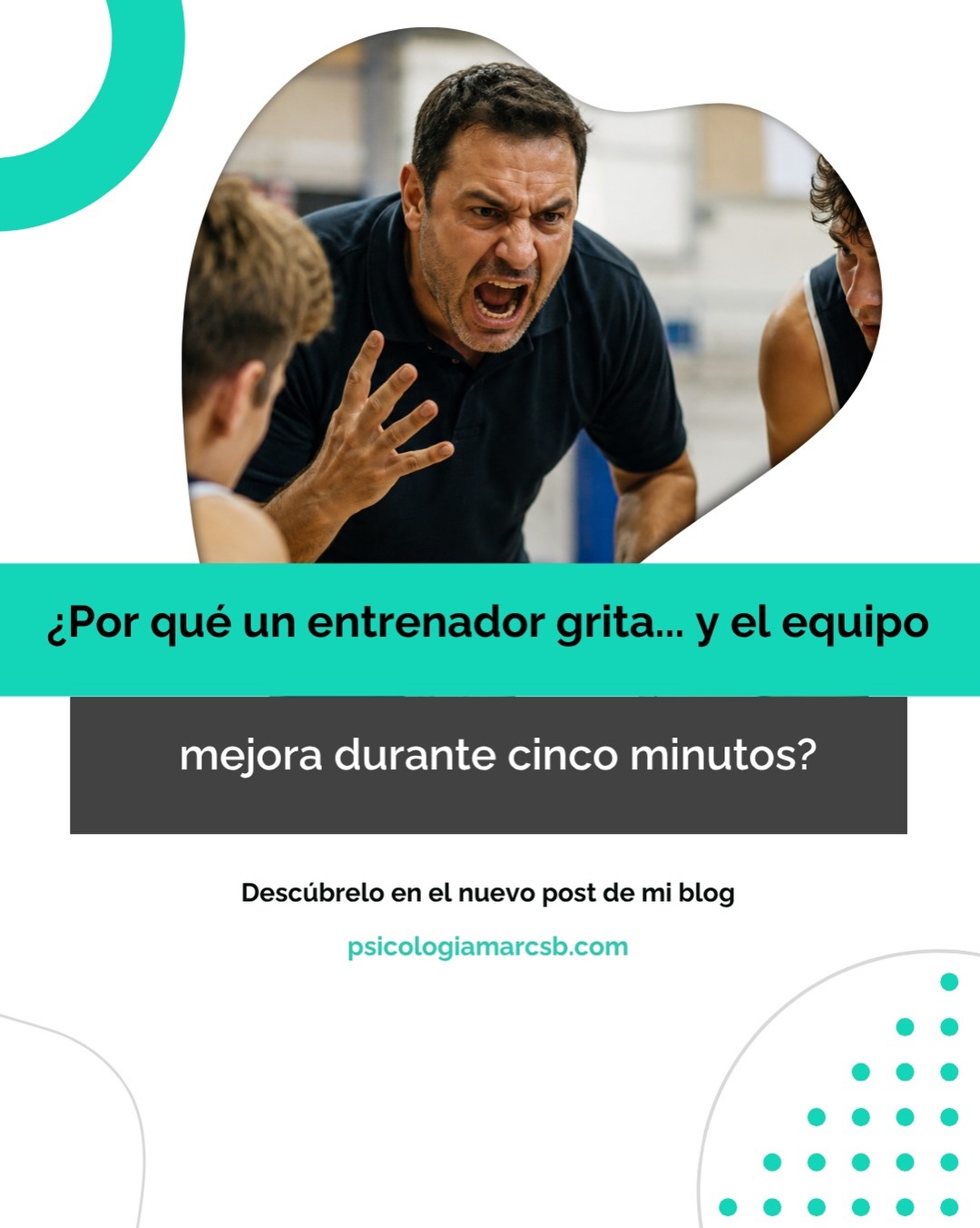 Es muy habitual pensar que un entrenador ha conseguido cambiar a su equipo porque, después de levantar la voz, los jugadores parecen reaccionar.
Sin embargo, desde la psicología del aprendizaje es importante diferenciar entre provocar un cambio inmediato y generar un aprendizaje duradero.
Los gritos pueden modificar temporalmente la conducta, pero eso no implica necesariamente que el deportista haya aprendido una nueva forma de comportarse.
El aprendizaje requiere mucho más que una reacción puntual: necesita práctica, experiencias repetidas y consecuencias que favorezcan que esa conducta vuelva a aparecer en el futuro.
Por eso, antes de concluir que una estrategia funciona, quizá conviene hacerse una pregunta diferente:
¿Estamos cambiando una conducta... o realmente la estamos enseñando?
💬 ¿Qué opinas? ¿Has vivido alguna situación así como deportista o entrenador?
#PsicologiaDeportiva #PsicologiaDelDeporte #EntrenamientoDeportivo #RendimientoDeportivo #aprendizajedeportivo
