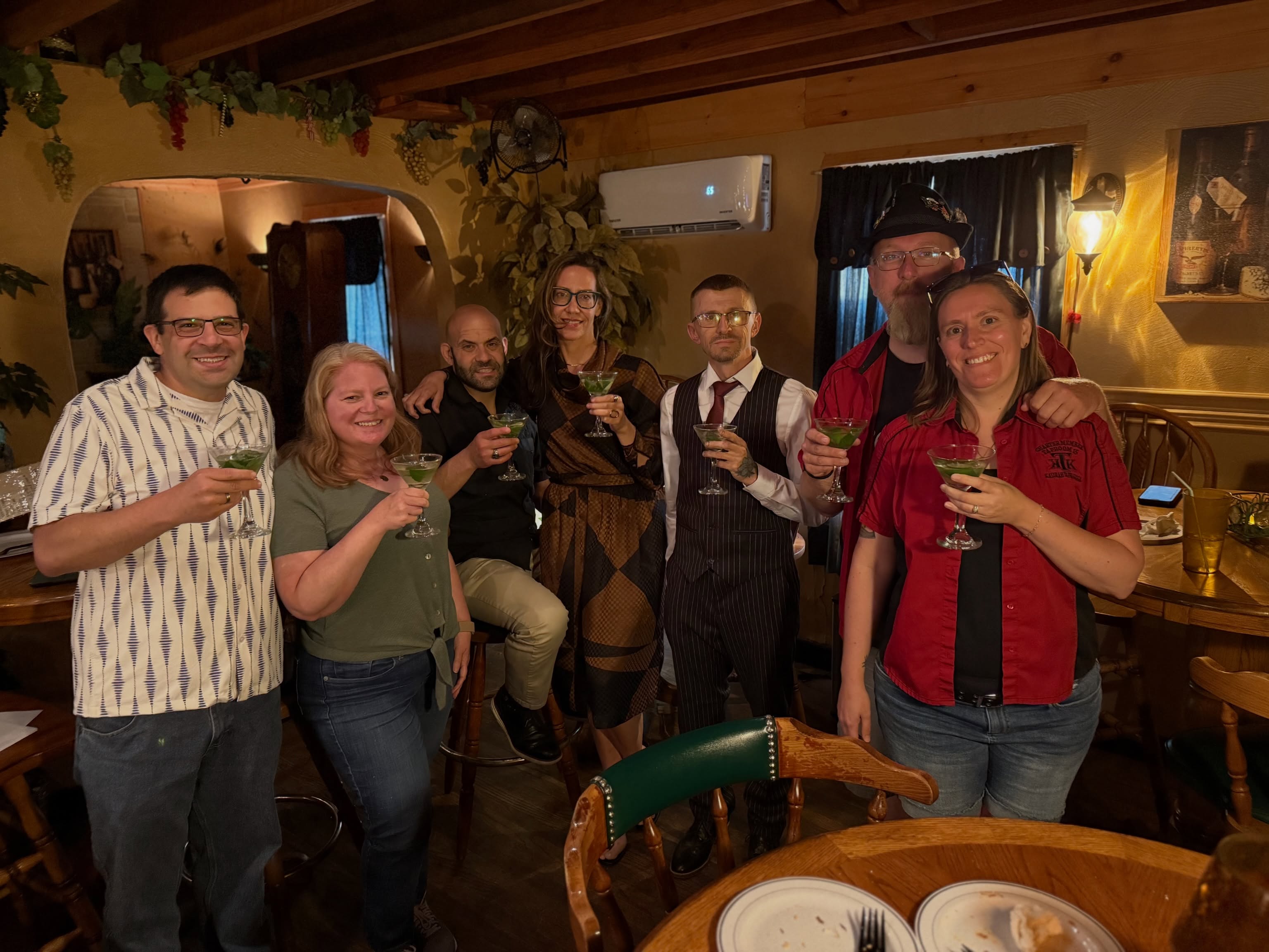 Saturday was Kalurah Night at the Speakeasy! The password to get in…oops…we can’t tell you! 😉 🕵️♂️🍸 Kalurah Shriners and Kalurah Tappa Kegga took the party underground last night. We came, we toasted, we left no witnesses. 😏
#KalurahShriners
#Speakeasy
#MartiniNight
#Shriners
#CheersToTheCrew