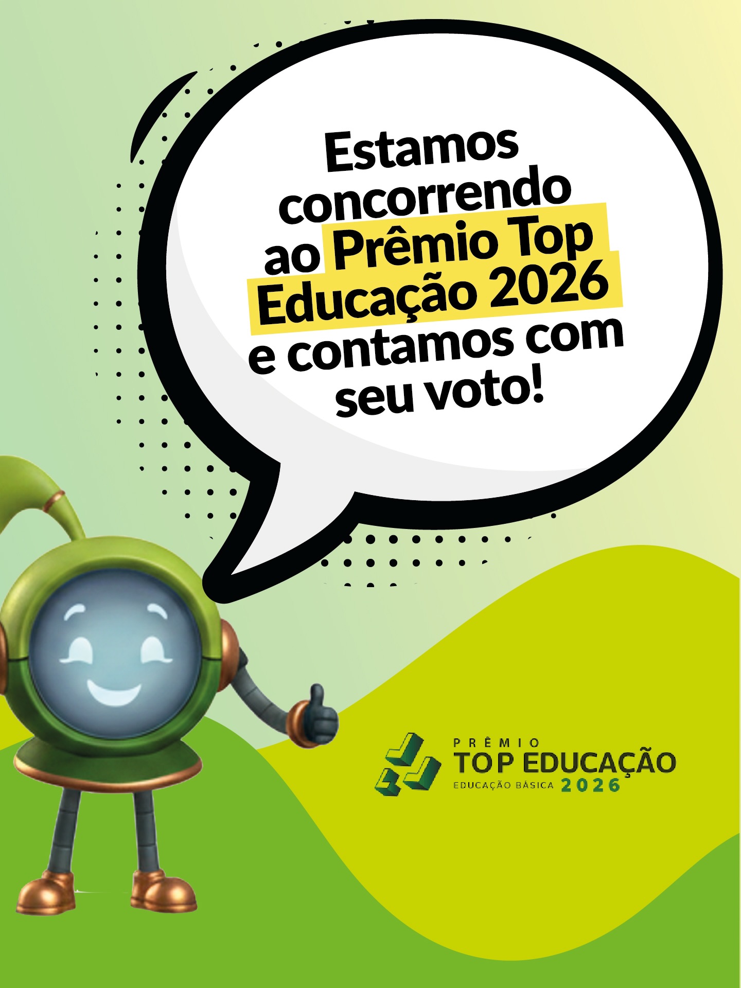 Agora é a Viva que vem aqui pedir o seu voto! 💚
Em 2025, a Oficina das Finanças conquistou o Prêmio Top Educação e foi uma vitória construída junto com escolas, professores, coordenadores e gestores que levam a Educação Financeira para a sala de aula com intencionalidade, criatividade e transformação.
Agora, estamos novamente concorrendo ao Prêmio Top Educação 2026 e queremos buscar esse bicampeonato com você na nossa torcida!
Para votar é simples:
1️⃣ Acesse o link na bio
2️⃣ Faça seu cadastro na plataforma do prêmio
3️⃣ Procure pela Oficina das Finanças na categoria Educação Financeira
4️⃣ Confirme seu voto
Cada voto ajuda a fortalecer uma missão que vai muito além do dinheiro, que é de formar estudantes mais responsáveis e preparados para fazer boas escolhas ao longo da vida.
A Viva já está convocando a torcida. Agora falta você entrar em campo com a gente! 🏆
#TopEducação2026 #OficinaDasFinanças #EducaçãoFinanceira