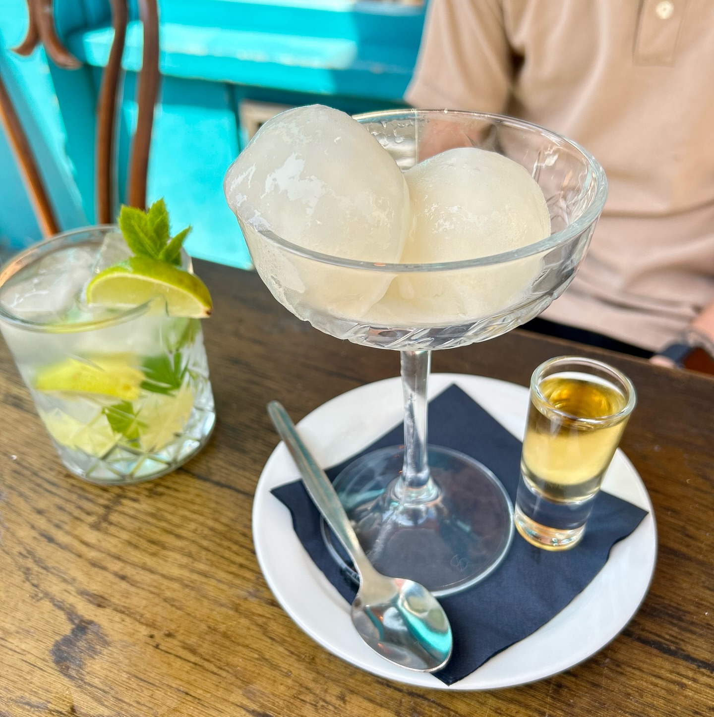 Escape the heat with our Sorbete de Limón con Kopke Fine White oporto. 🍋