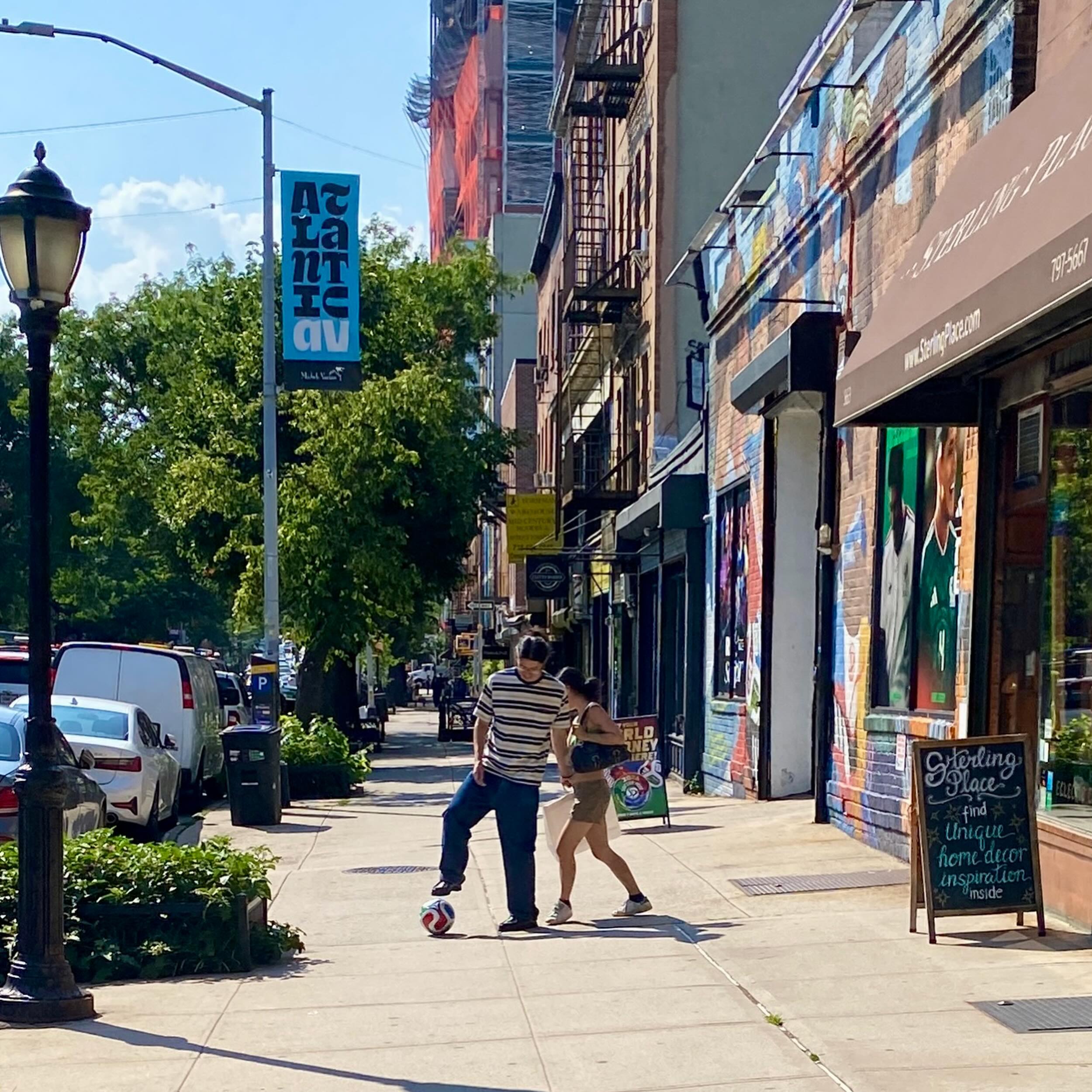 World Cup fever is all over the neighborhood! ⚽️
We captured a fun moment outside of @soccerpostnyc at 359 Atlantic Avenue, where you’ll find plenty of tournament gear.
Stop by, check out the selection, and show your team some love.✨
#soccerpost #worldcup #fifaworldcup #atlanticavenue #brooklyn