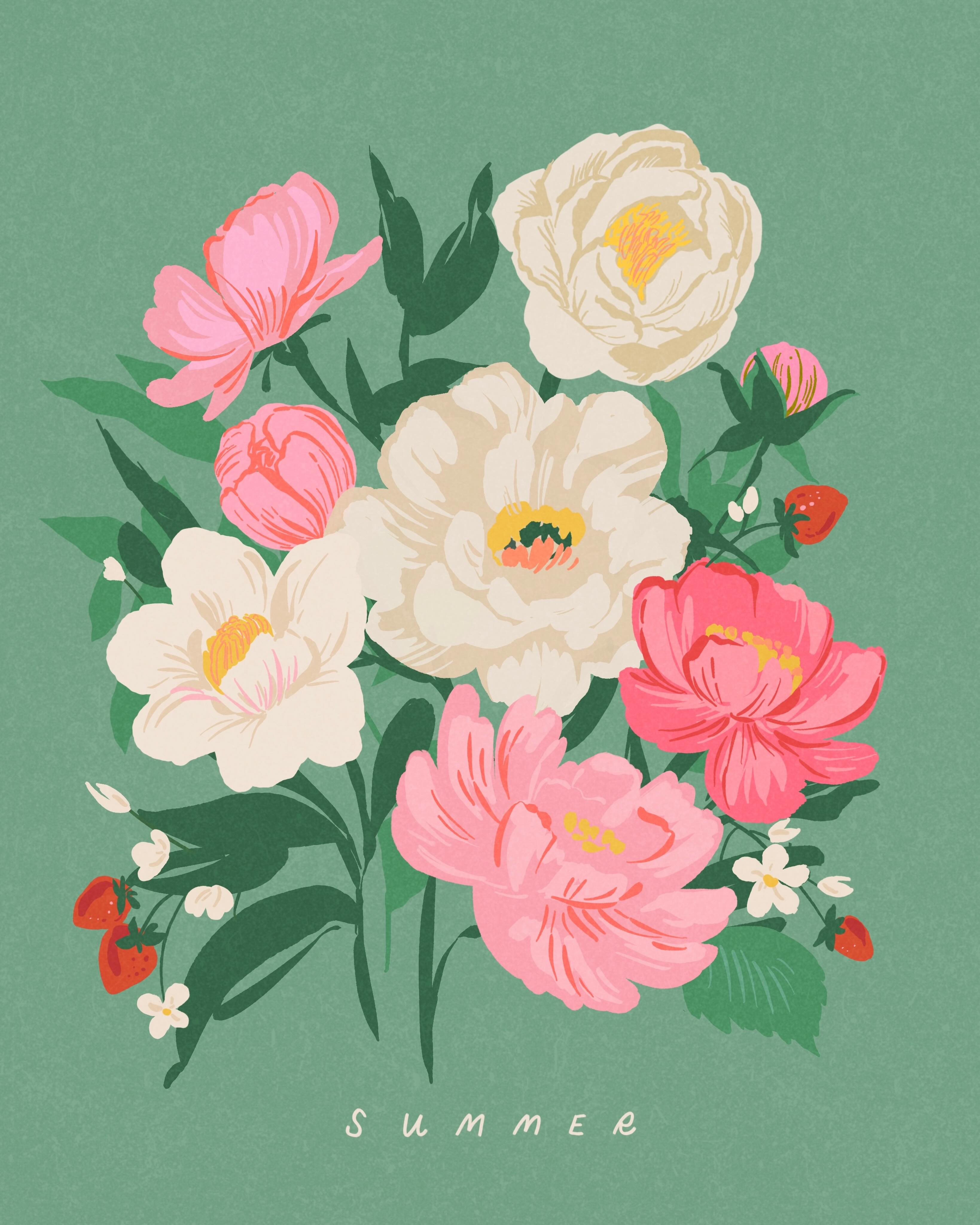 Took a social media break this spring when things got too busy. Gardens have been in full swing so hope to share some new are throughout the summer. Said farewell to this seasons beautiful peonies🩷❤️
#theydrawandgarden #bouquet #gardenlove #patterndesign #floraldesign
repeat patterns - floral illustration - illustration - vintage - procreate - art licensing - wallpaper patterns - greeting cards - wildflowers - floral art - book illustration