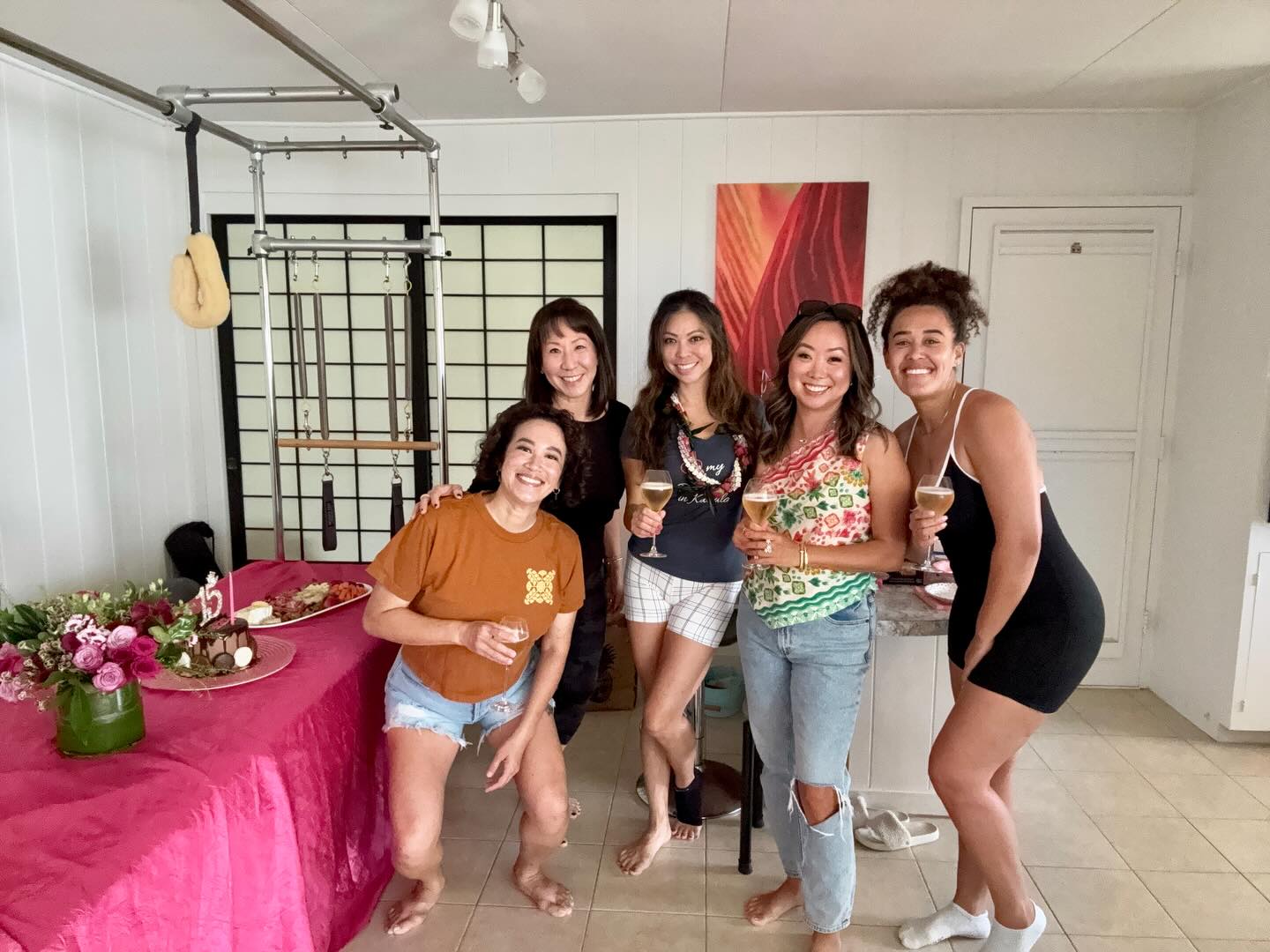 Best clients ever! π€ These lovely ladies surprised me with a party during their Pilates session to celebrate @thefirmpilates 15th anniversary. πThank you so much for being thoughtful, kind, supportive & sweet. π Everything was beautiful & delicious. Loved it all! π₯°π₯πππ₯³π #bestclients #thefirmpilates #basipilates #pilateslife #kahala