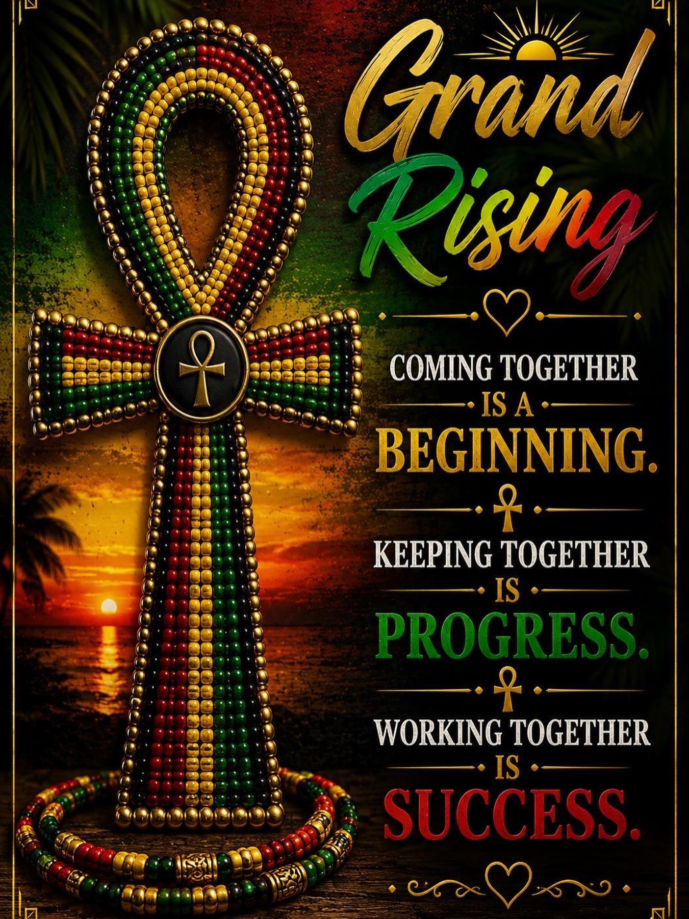 Grand rising one & all❤️💛💚🖤